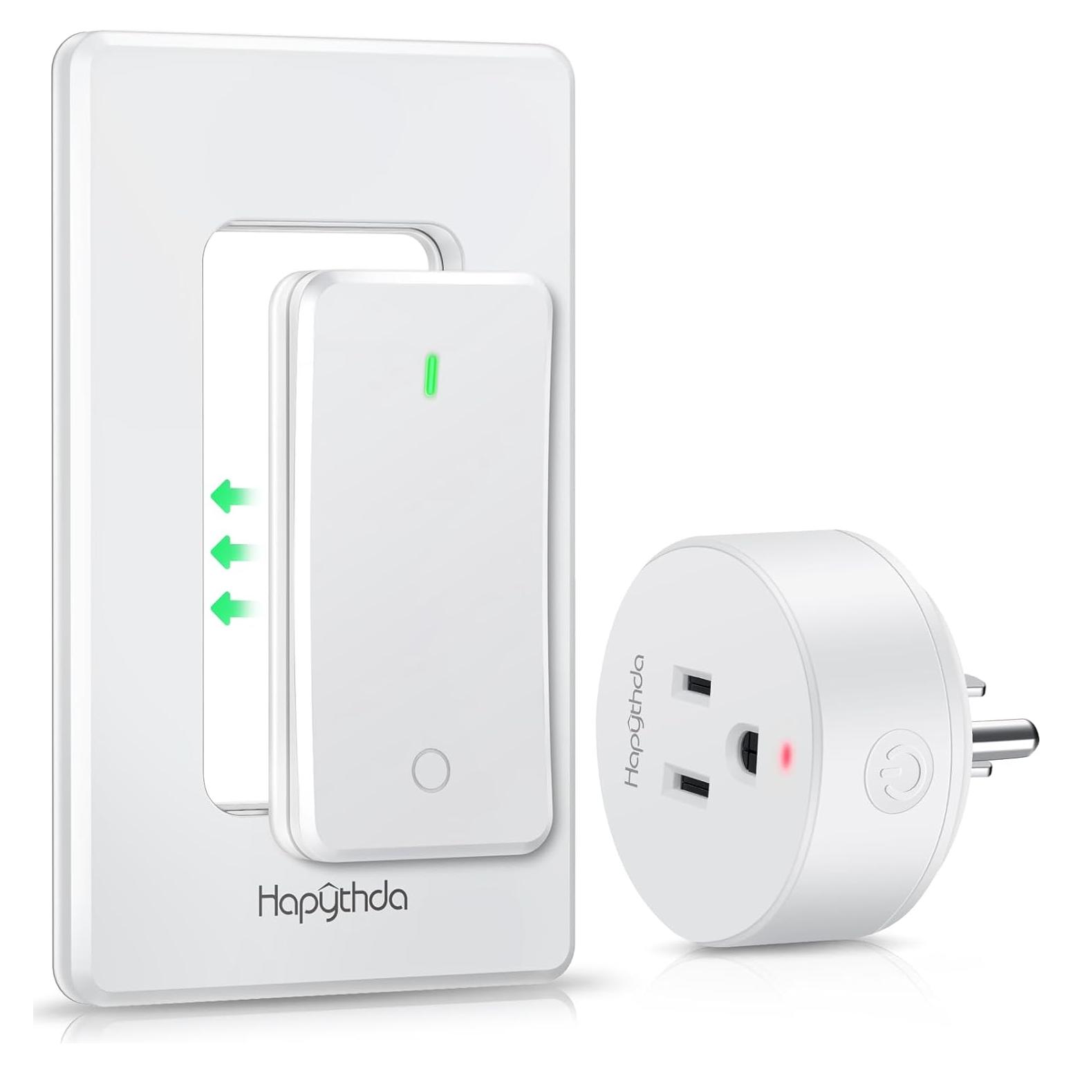 Toma de Corriente Control Remoto HAPYTHDA 15A 1500W Inalámbrica