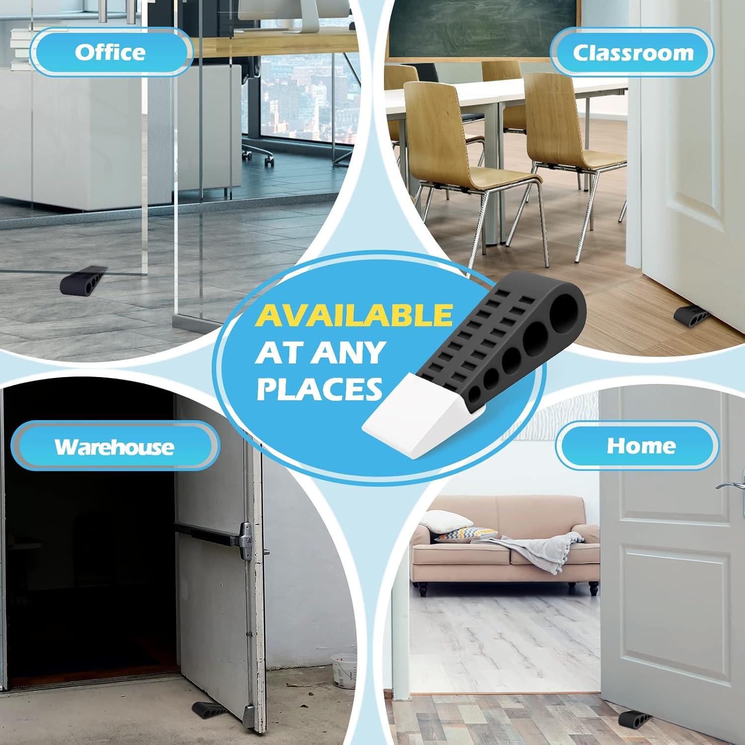 Cuñas de Goma HELEMAN para Puerta - Paquete de 4 Unidades