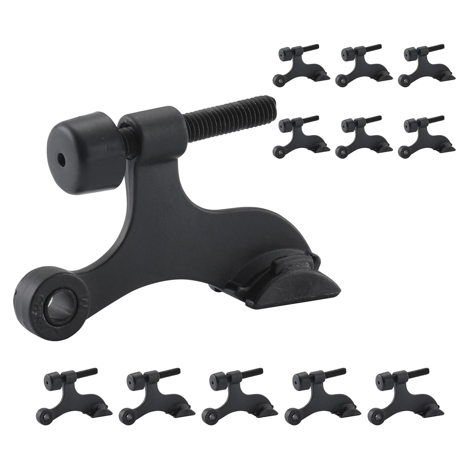 Paradas de Puerta con Pin de Bisagra Home Master 12 Paquetes Negro Mate