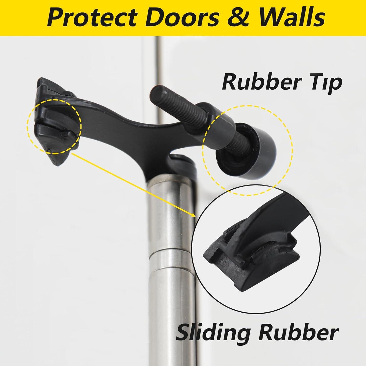 Paradas de Puerta con Pin de Bisagra Home Master 12 Paquetes Negro Mate