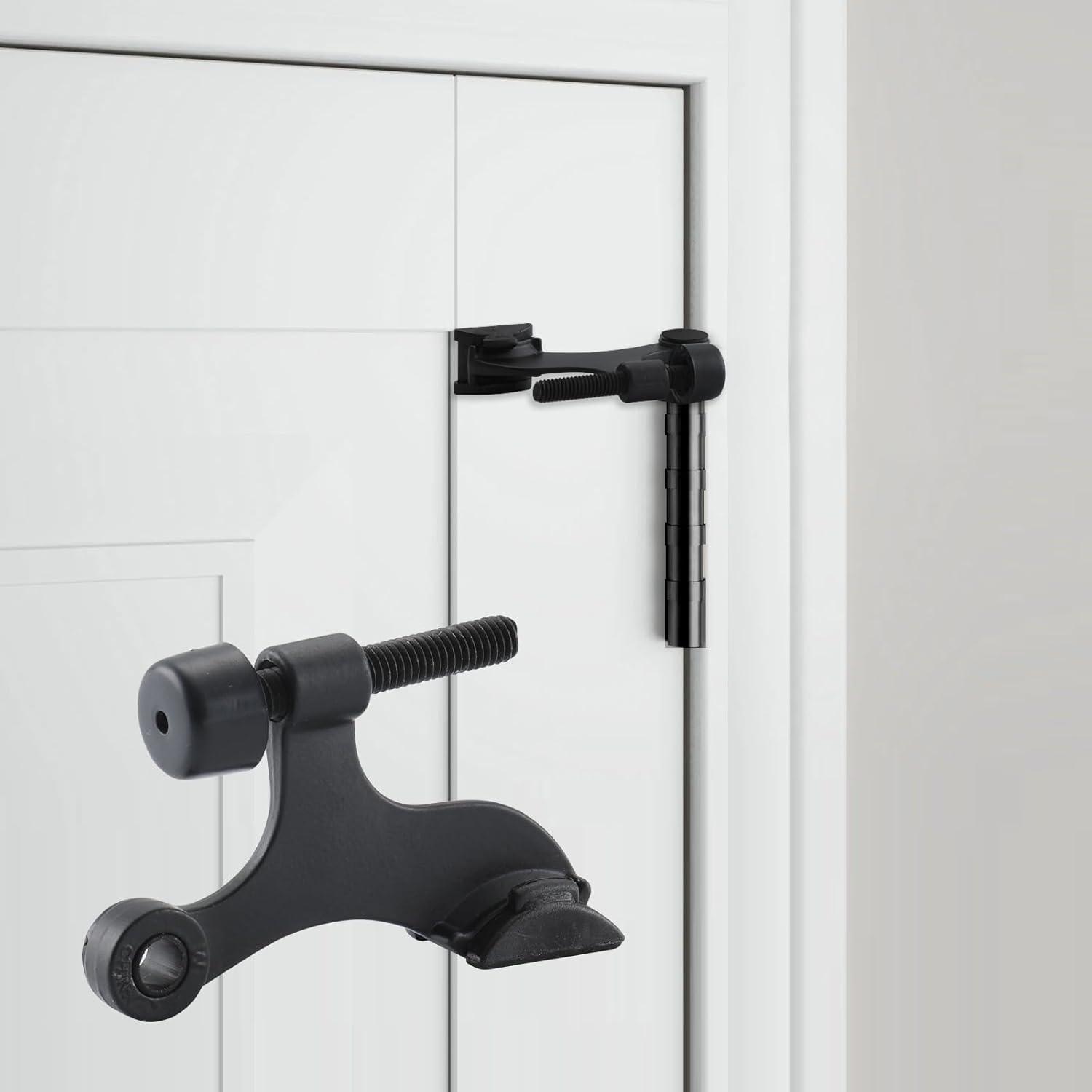 Paradas de Puerta con Pin de Bisagra Home Master 12 Paquetes Negro Mate