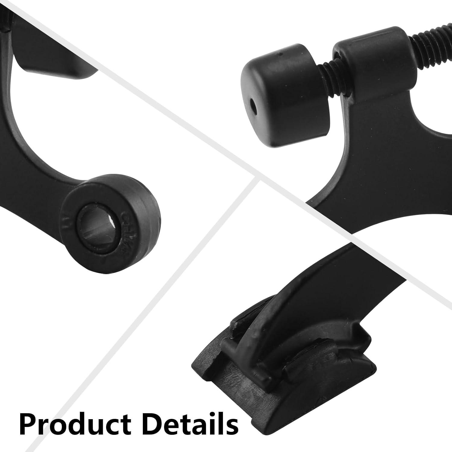 Paradas de Puerta con Pin de Bisagra Home Master 12 Paquetes Negro Mate