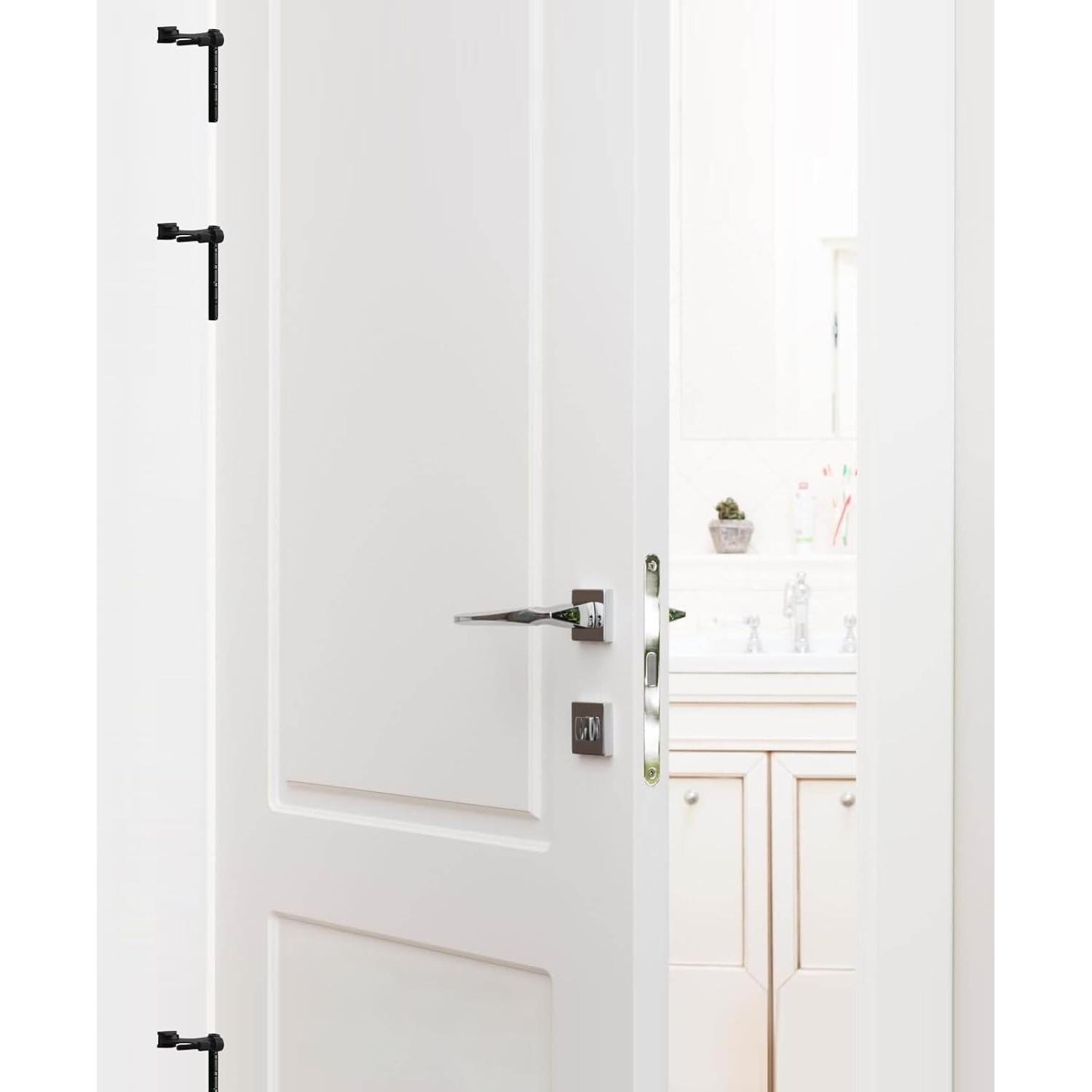 Paradas de Puerta con Pin de Bisagra Home Master 12 Paquetes Negro Mate