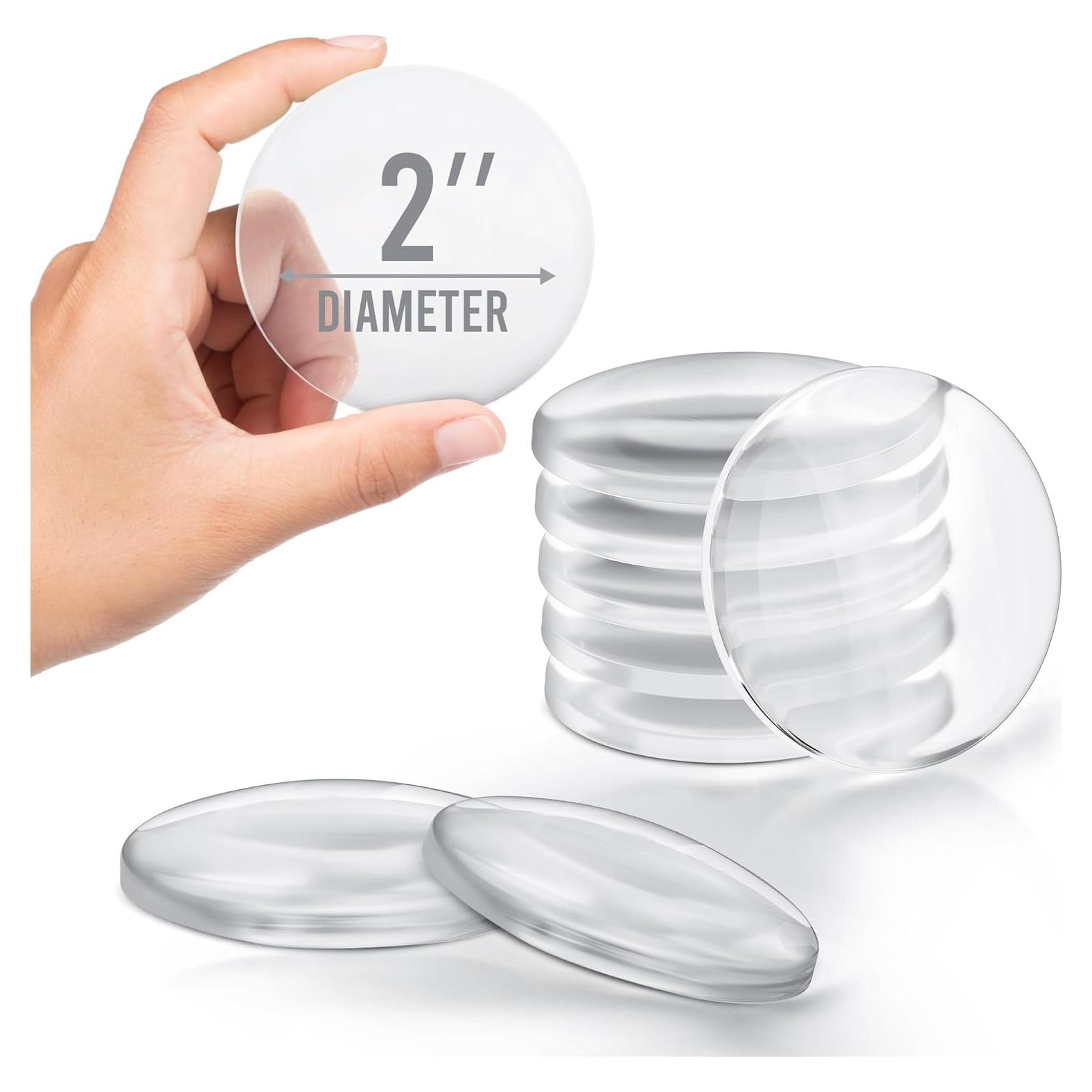 Topes de puerta ProStoppr 8 piezas autoadhesivos transparentes