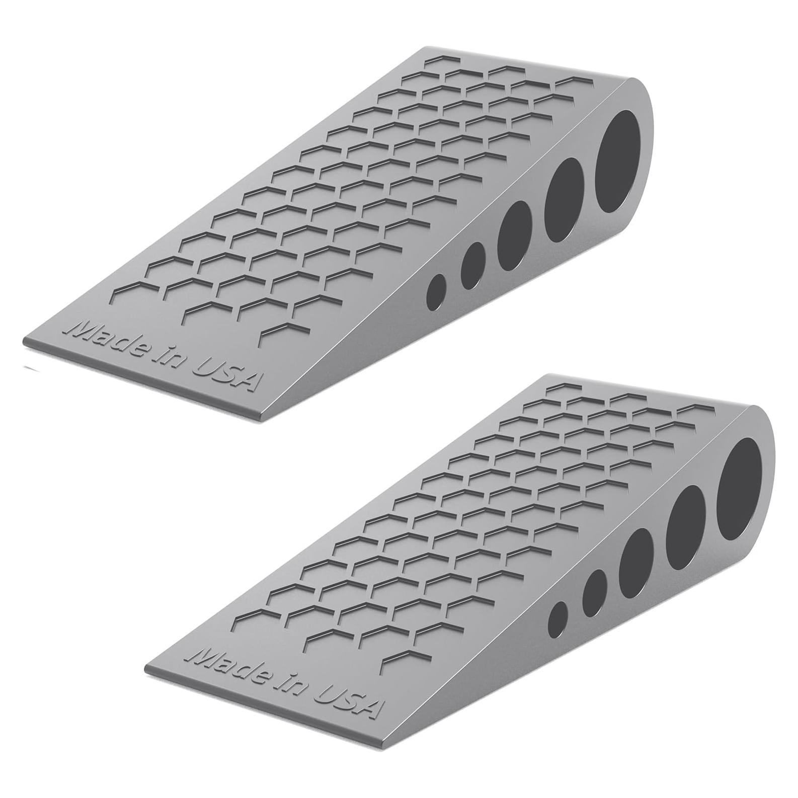 Topes de puerta de goma Suspension Dudes 2-pack gris panal