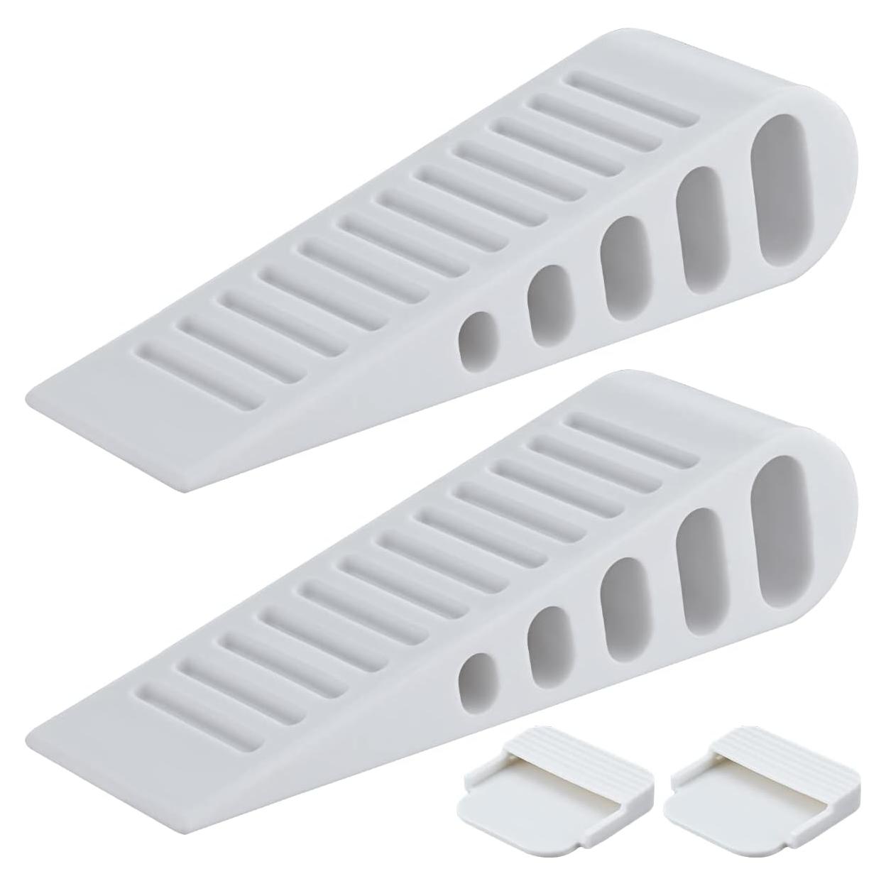 Cuña de Goma para Puerta JQK Blanca - Paquete de 2 Unidades