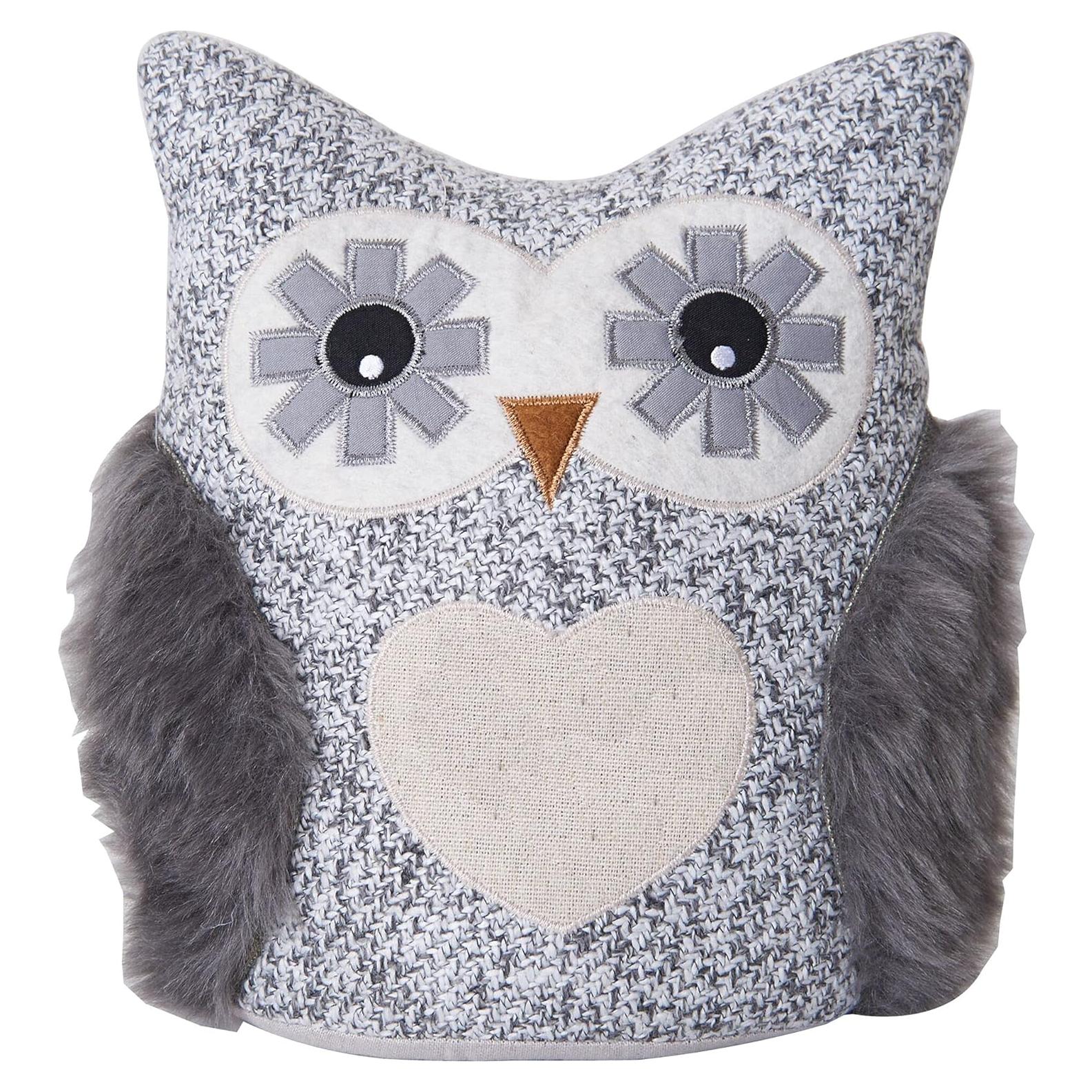 Tope de puerta decorativo de búho Elements - Poliester gris