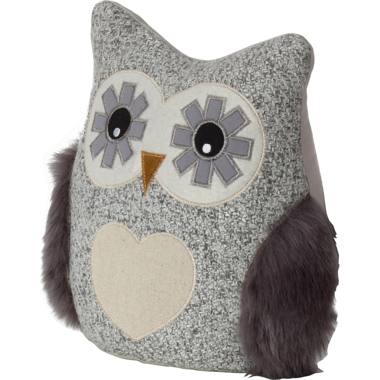 Tope de puerta decorativo de búho Elements - Poliester gris