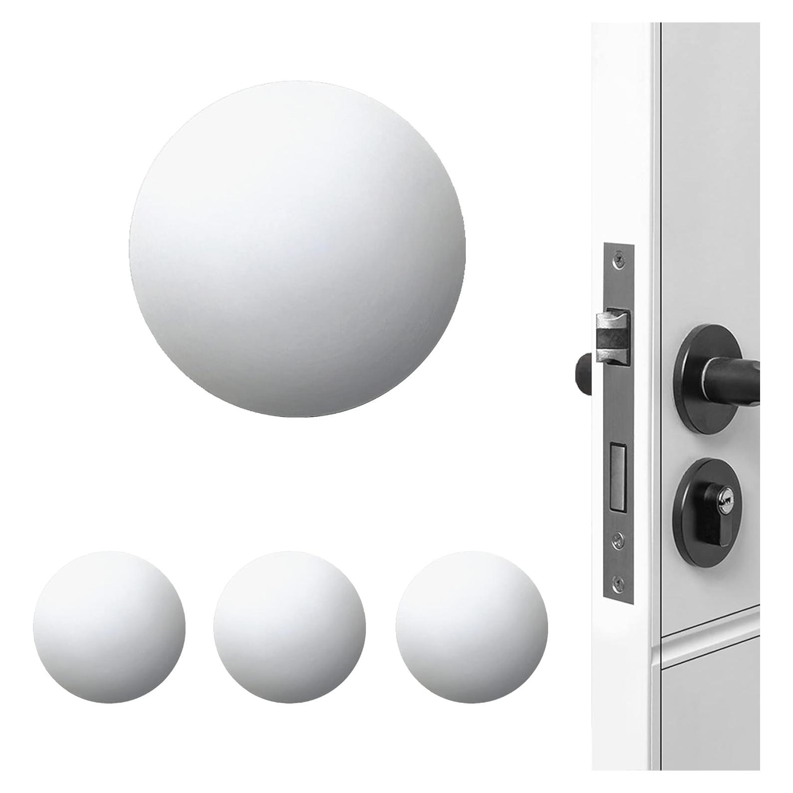 Topes de Puerta XoYoZo Silicona 4.5cm Redondo Blanco