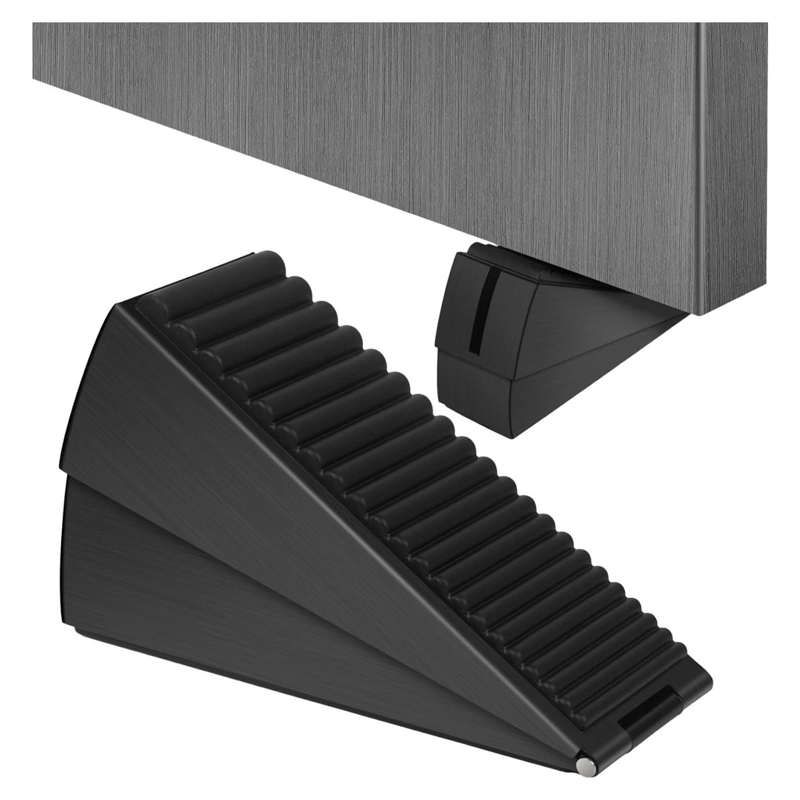 Tope de puerta ajustable ENYZTBI negro, acero inoxidable, 0.22 kg