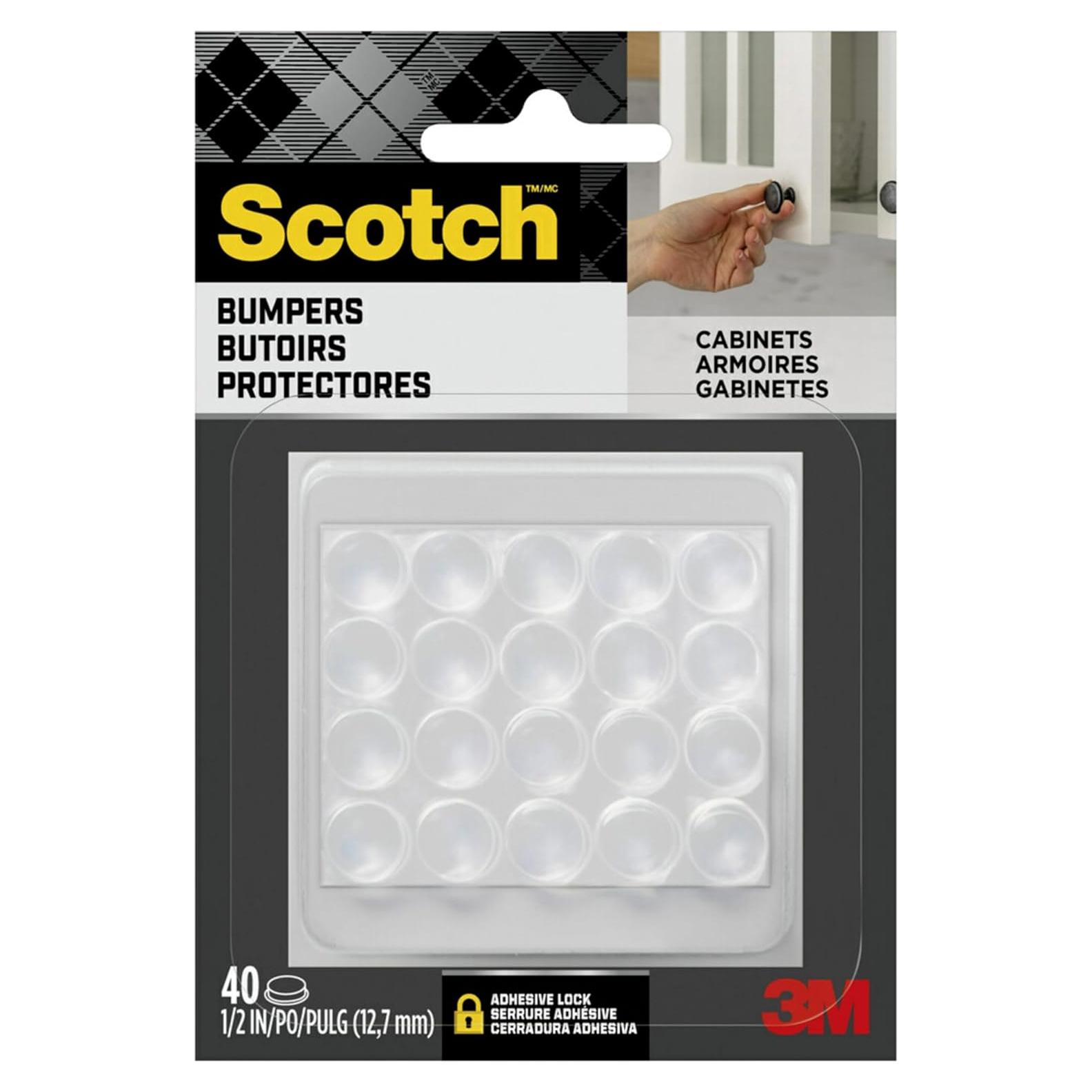 Almohadillas Bumper Adhesivas Transparentes 3M 40 PCS 1.27 cm