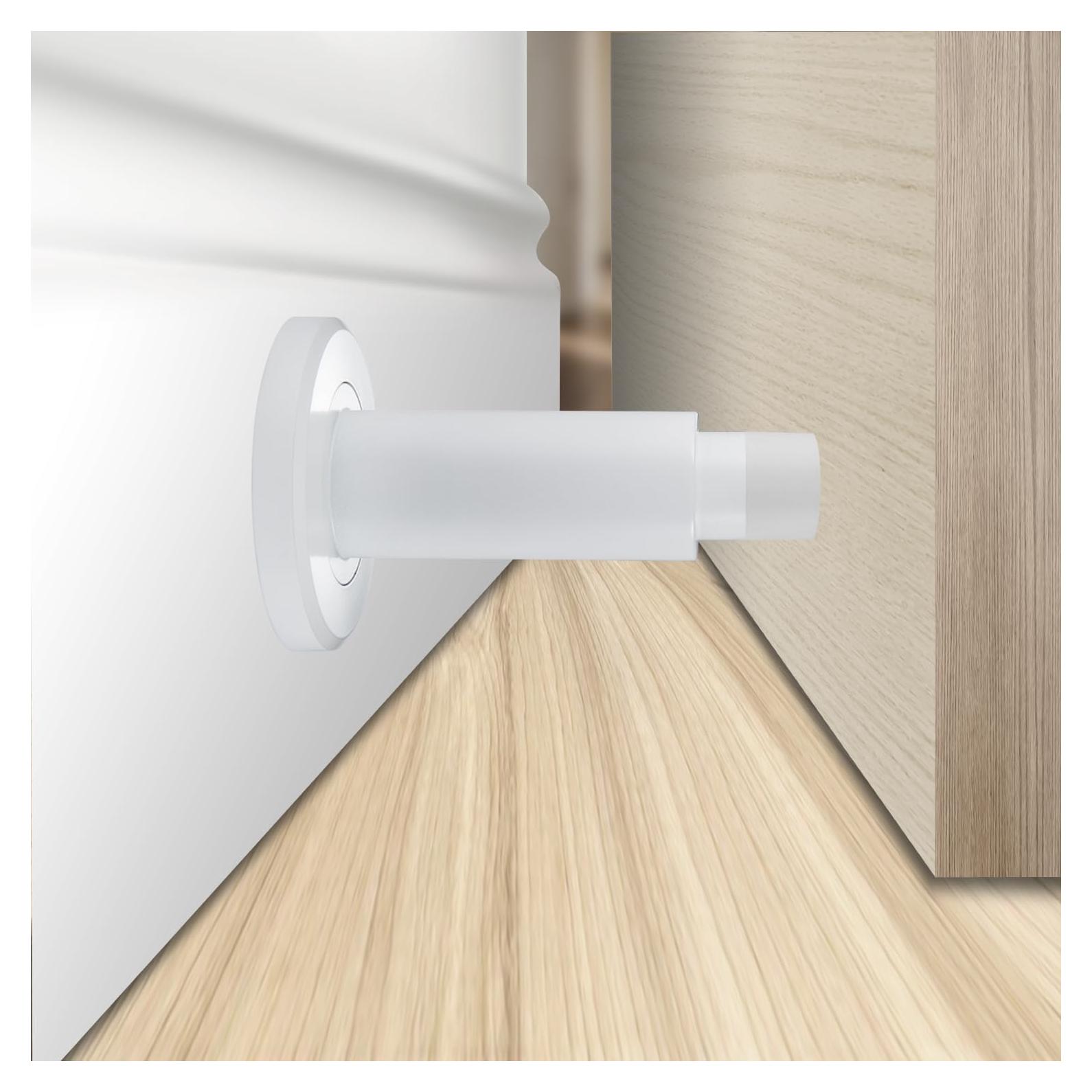 Tope de puerta ajustable TOPTAKE acero inoxidable 304 blanco