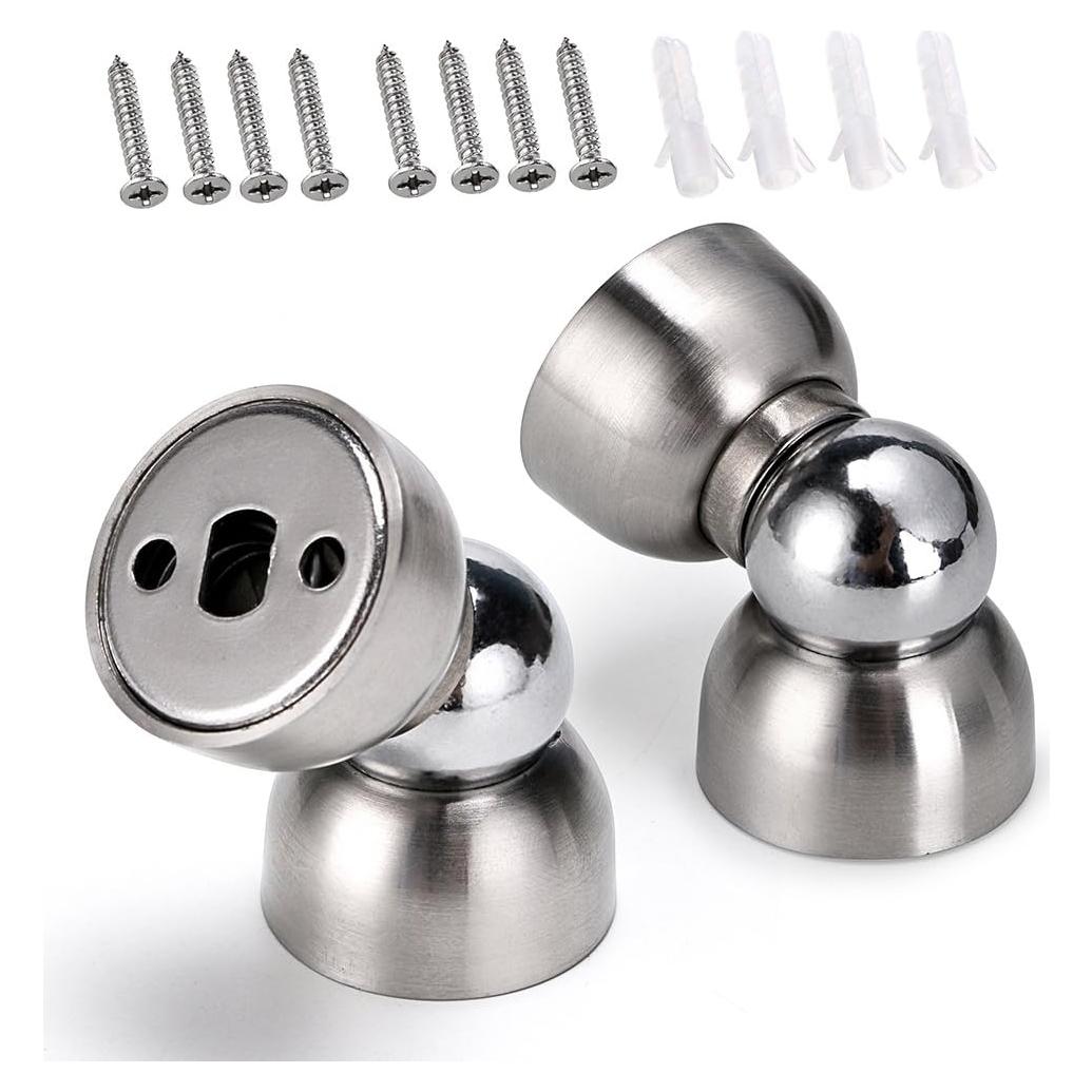 Tope de Puerta Magnético Sumnacon Acero Inoxidable 2 Pcs