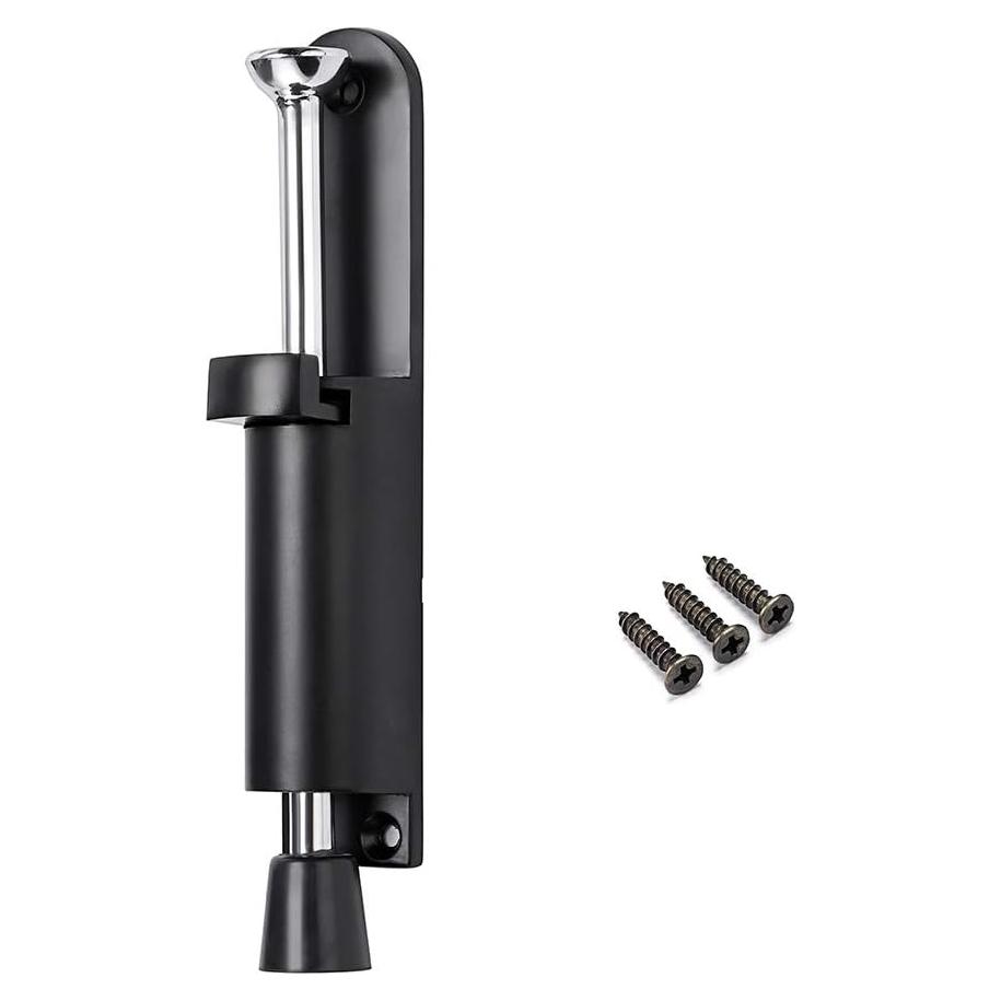 Tope de Puerta Telescópico Sumnacon Acero Inoxidable Negro