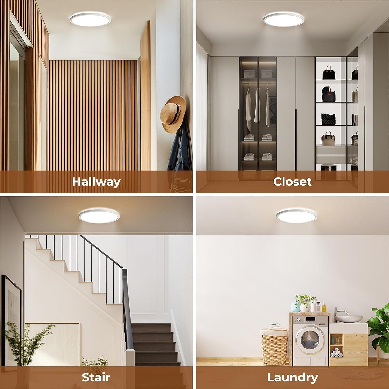 Luz de Techo LED Matane 30 cm con Sensor de Movimiento 2400LM