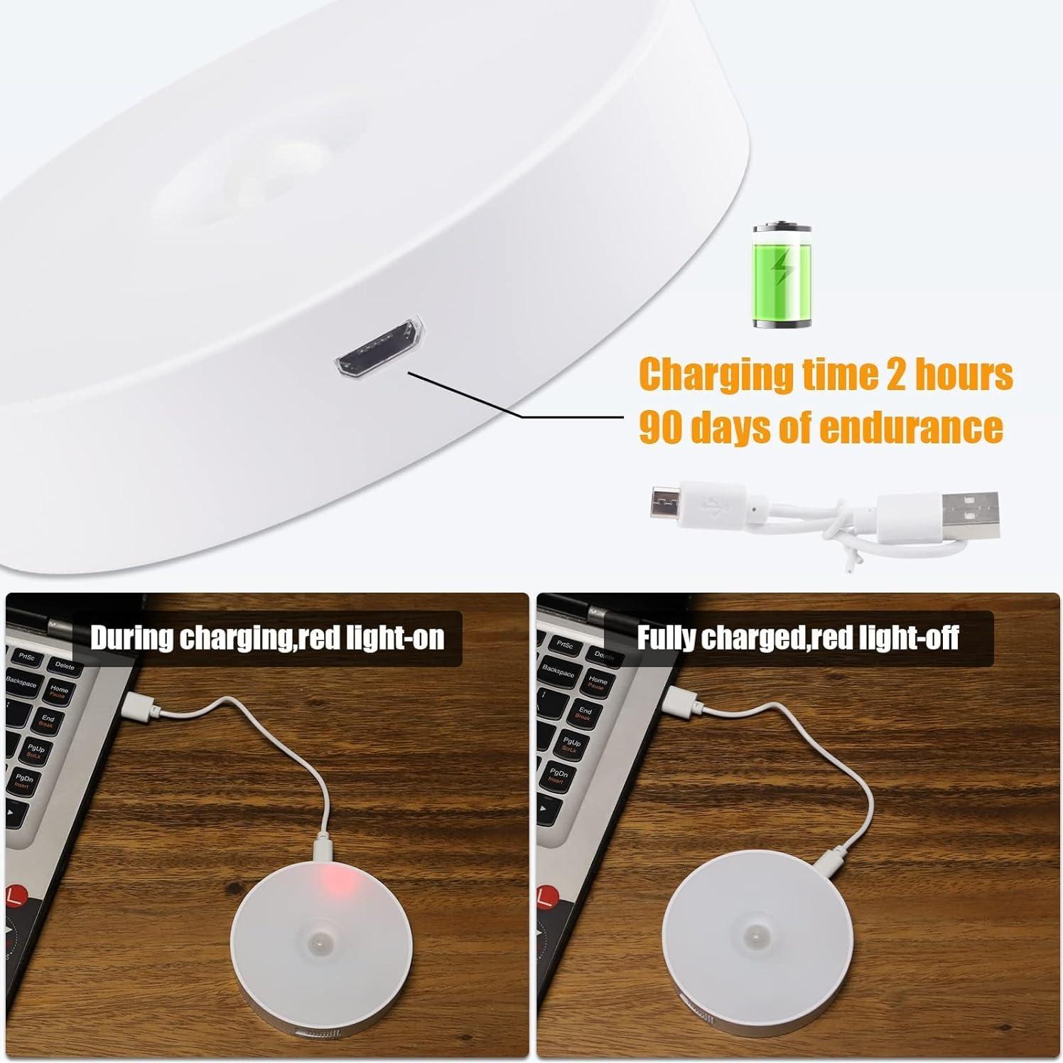 Paquete de 6 Luces Nocturnas Electight con Sensor de Movimiento