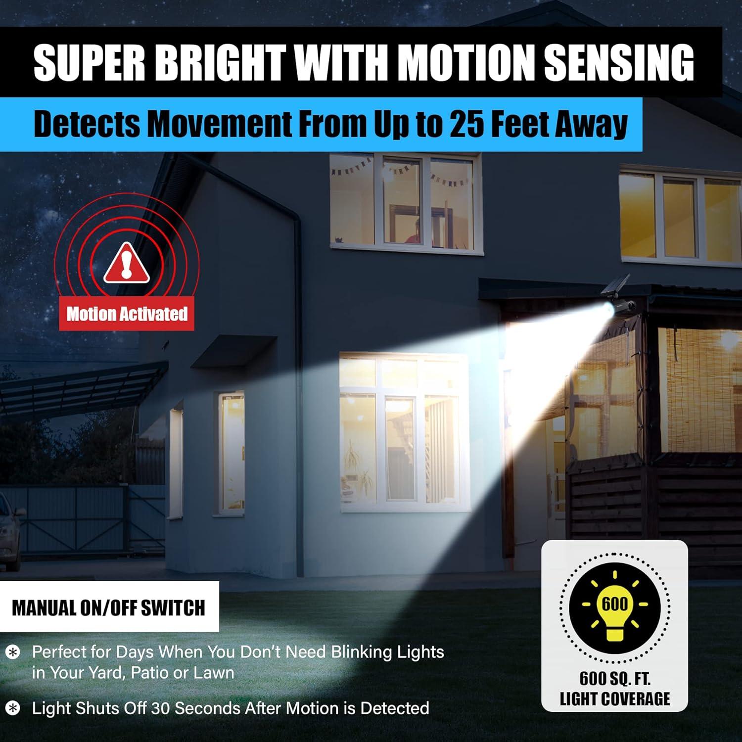 Luz Solar Bell+Howell Bionic Spotlight con Sensor de Movimiento