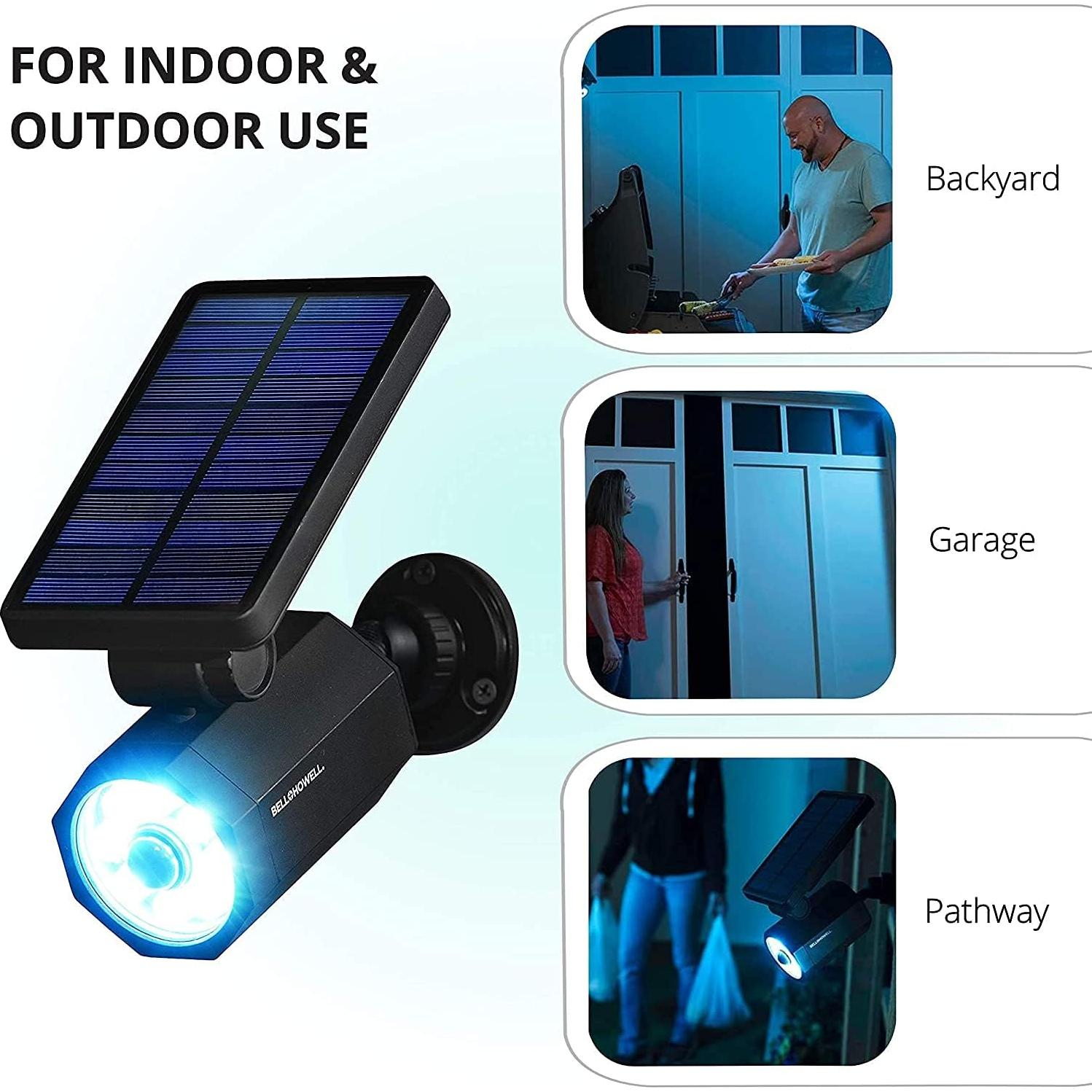 Luz Solar Bell+Howell Bionic Spotlight con Sensor de Movimiento