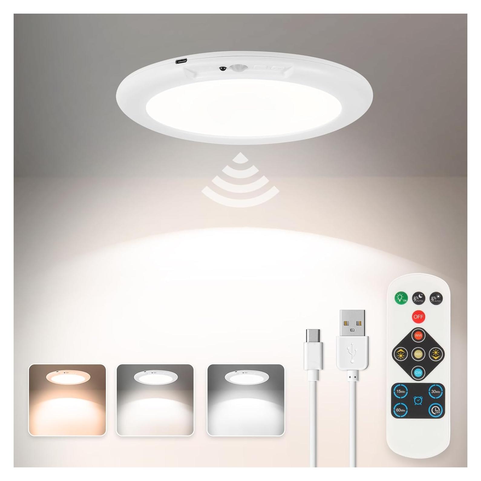 Luz de Armario Recargable Auncko con Sensor de Movimiento 400LM