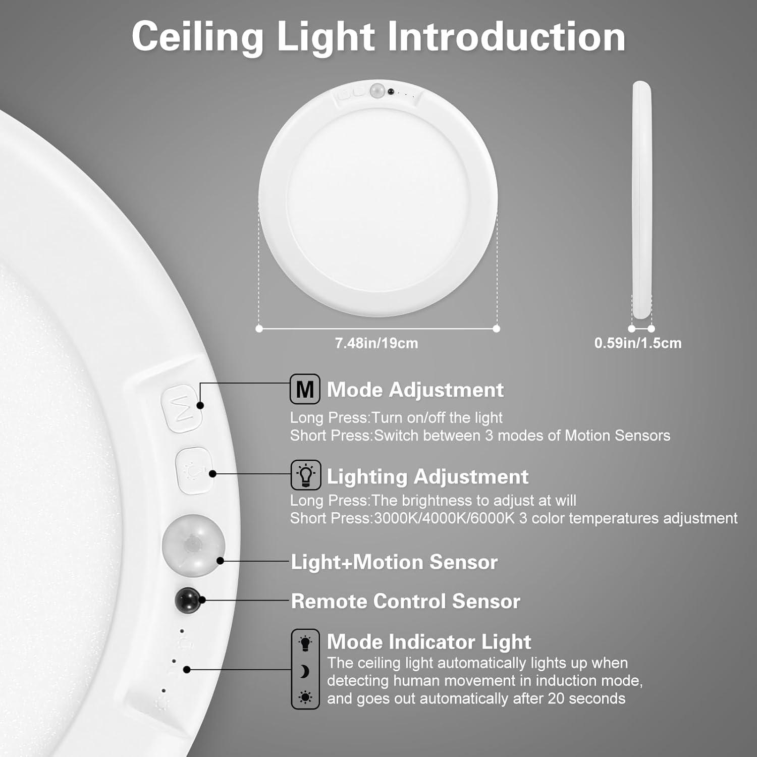 Luz de Armario Recargable Auncko con Sensor de Movimiento 400LM