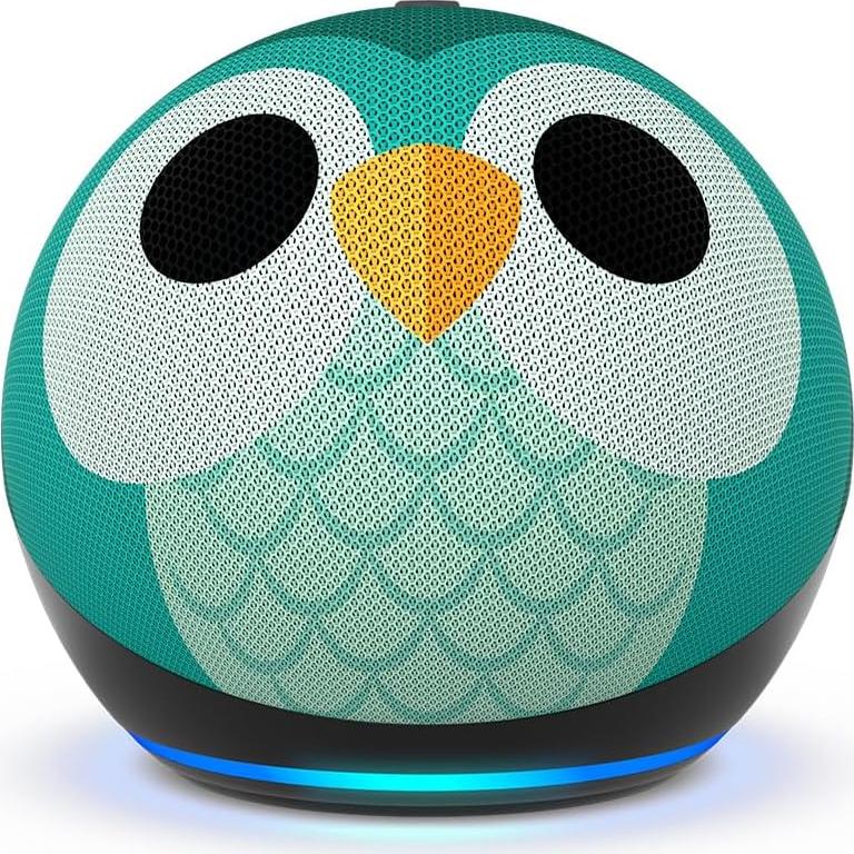 Amazon Echo Dot Kids (newest model) - Designed for kids, with Alexa+ Early Access, parental controls, Includes 1 Year of Amazon Kids+, Owl