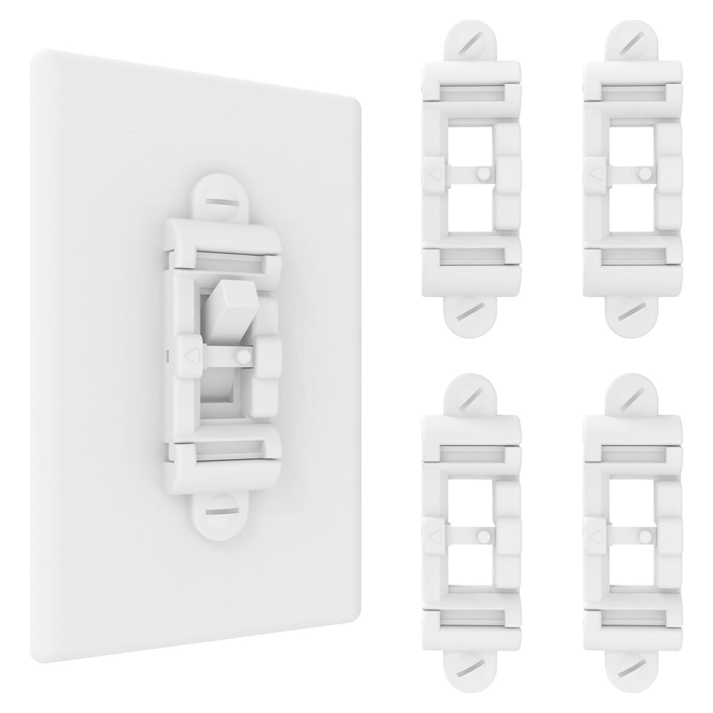 Protector de Interruptor de Luz HONGKONG HONG LE 4 Unidades Blanco