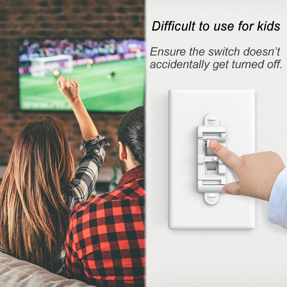 Protector de Interruptor de Luz HONGKONG HONG LE 4 Unidades Blanco