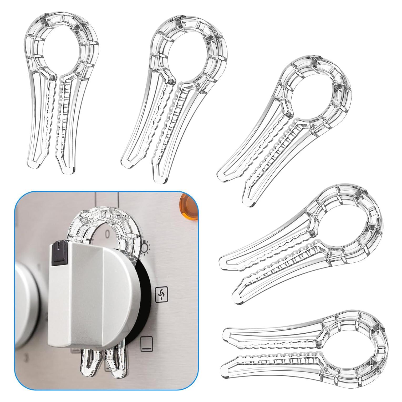 Cubiertas de Seguridad para Perillas de Estufa a Gas - 5 Pzas