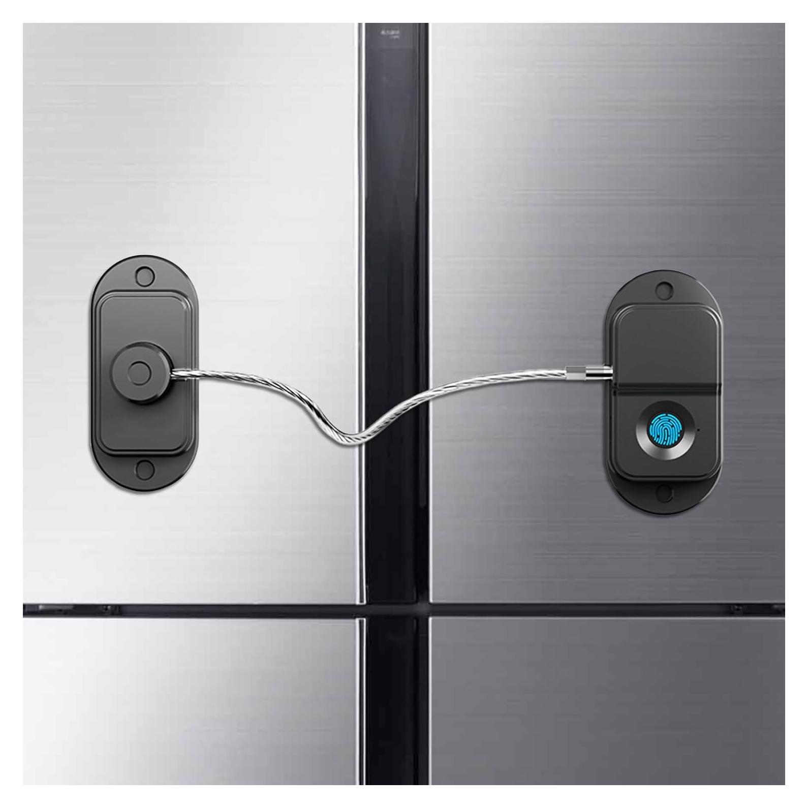 Cerradura de Refrigerador KIZZHISI Biométrica con Huella Dactilar