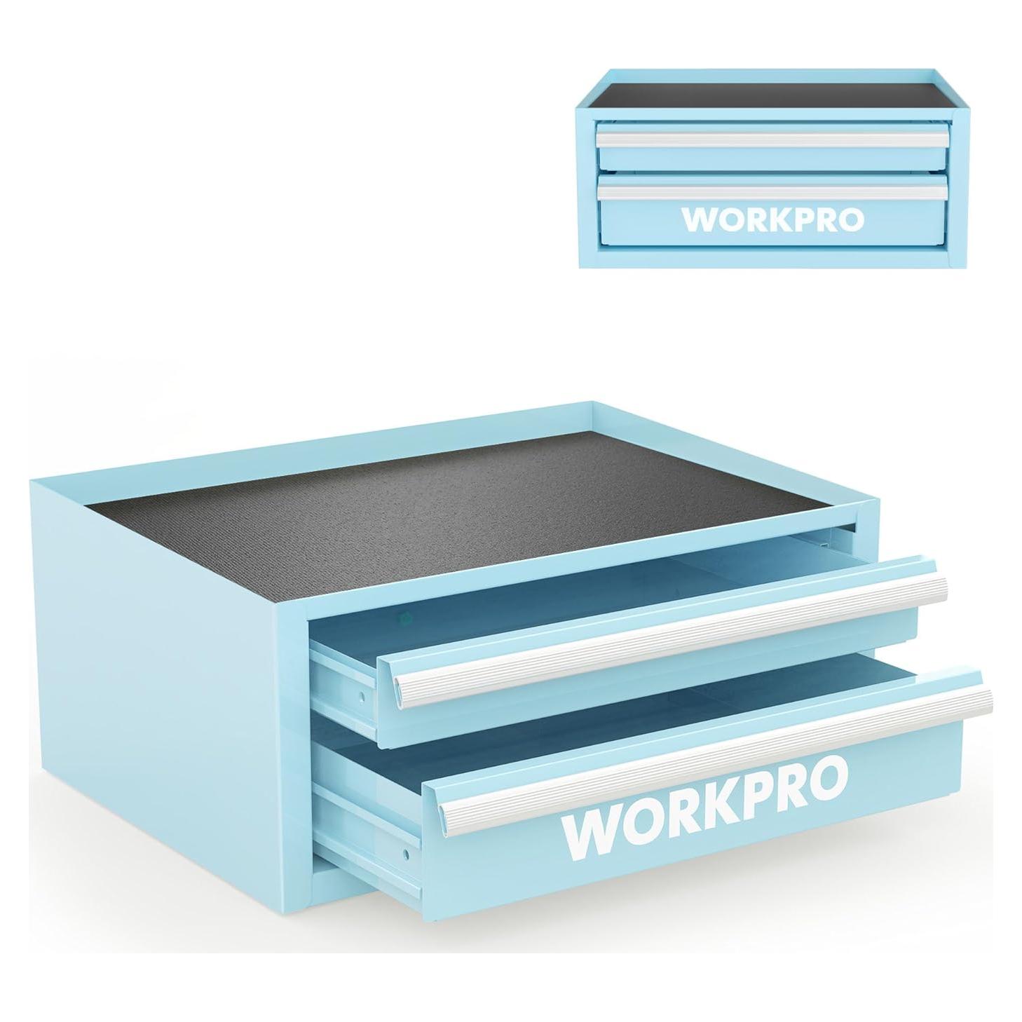 Caja de Herramientas WORKPRO Mini 31.75x22.86x13.97 cm Azul