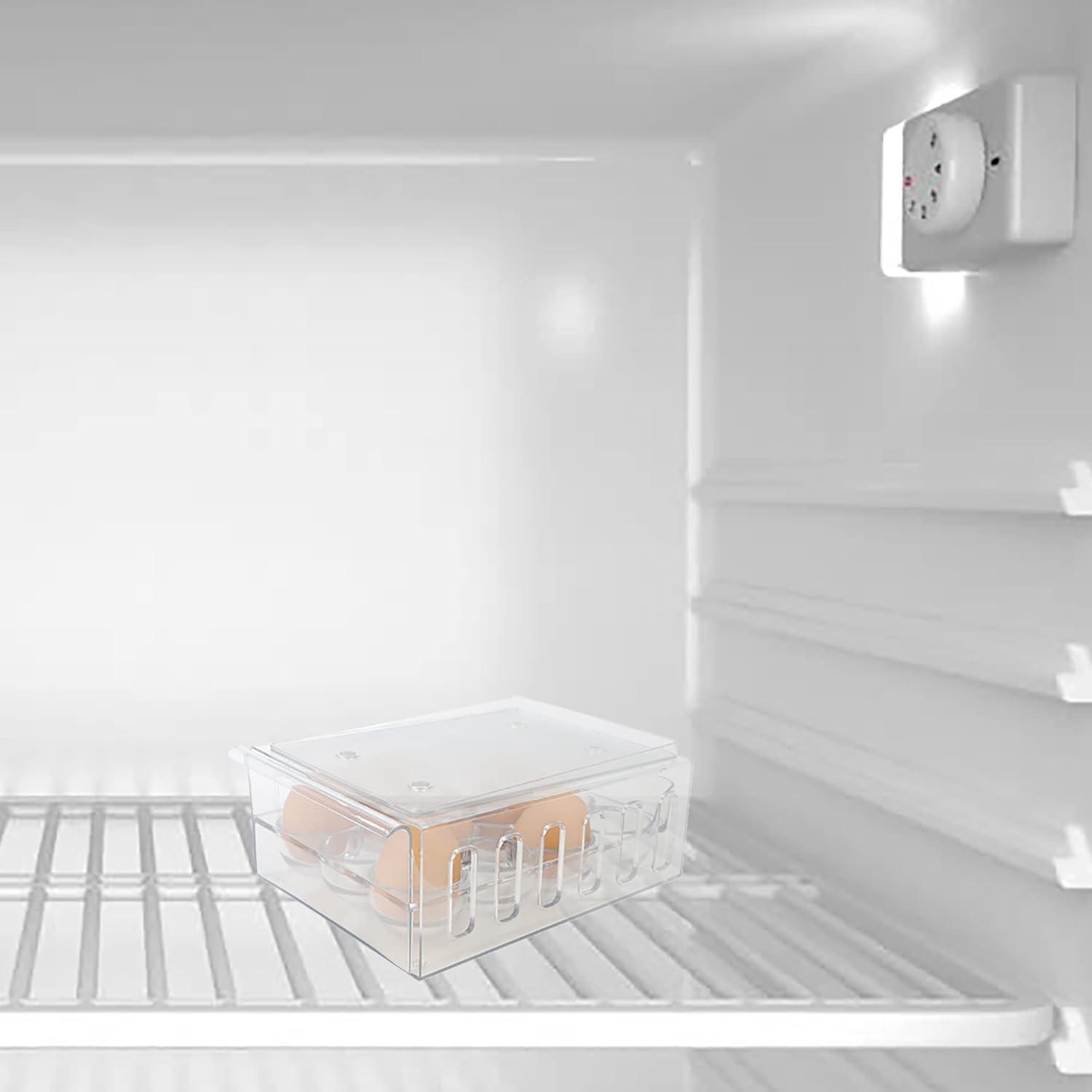 Organizador de Huevos Mind Reader, Contenedor Apilable 12 Huevos