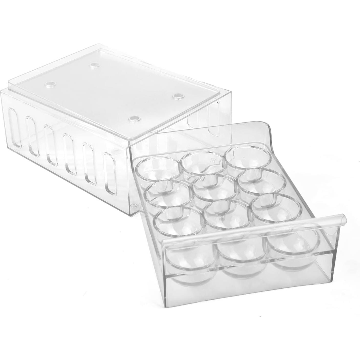 Organizador de Huevos Mind Reader, Contenedor Apilable 12 Huevos