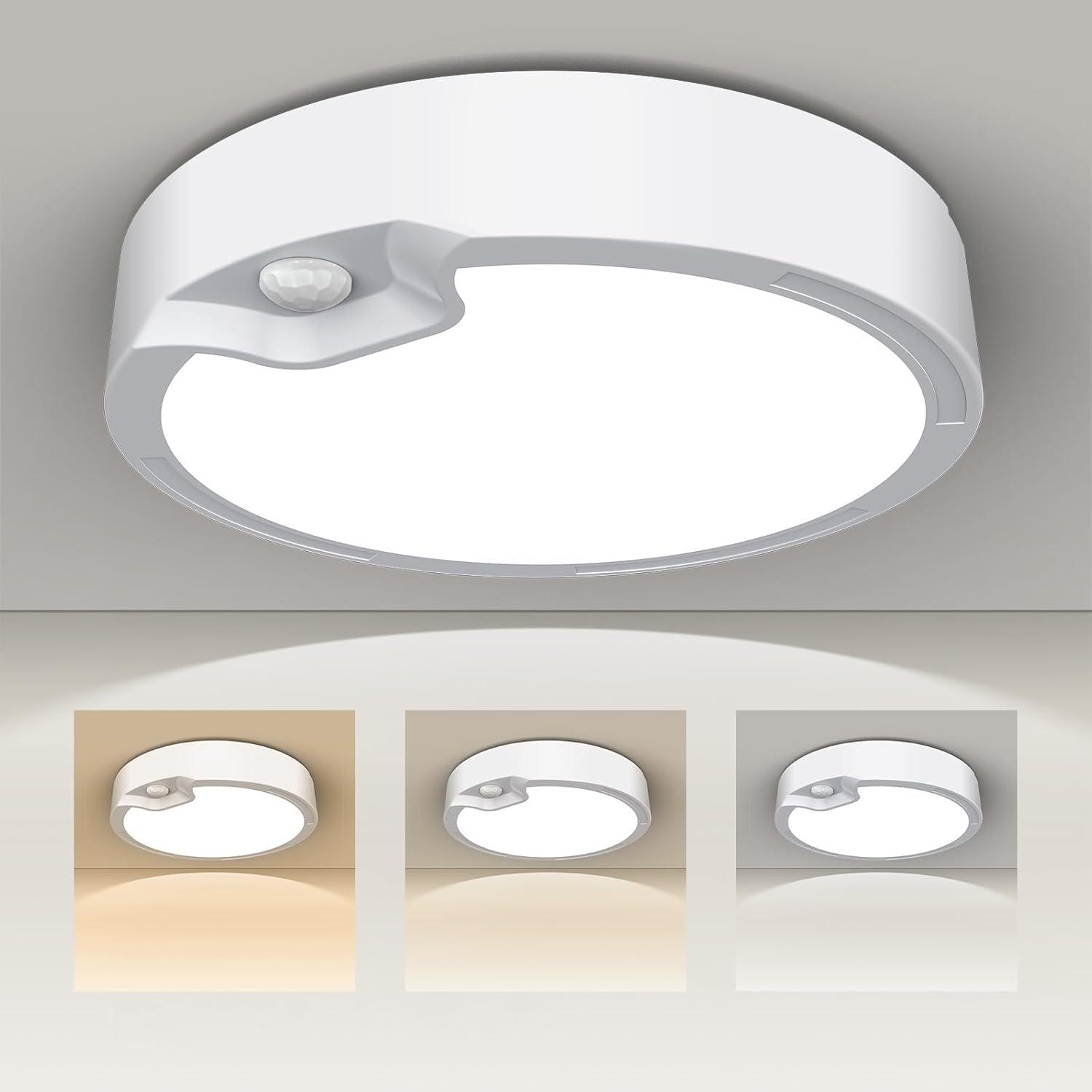 Luz de Techo LED a Batería KEPLUG con Sensor de Movimiento 3000K-6500K
