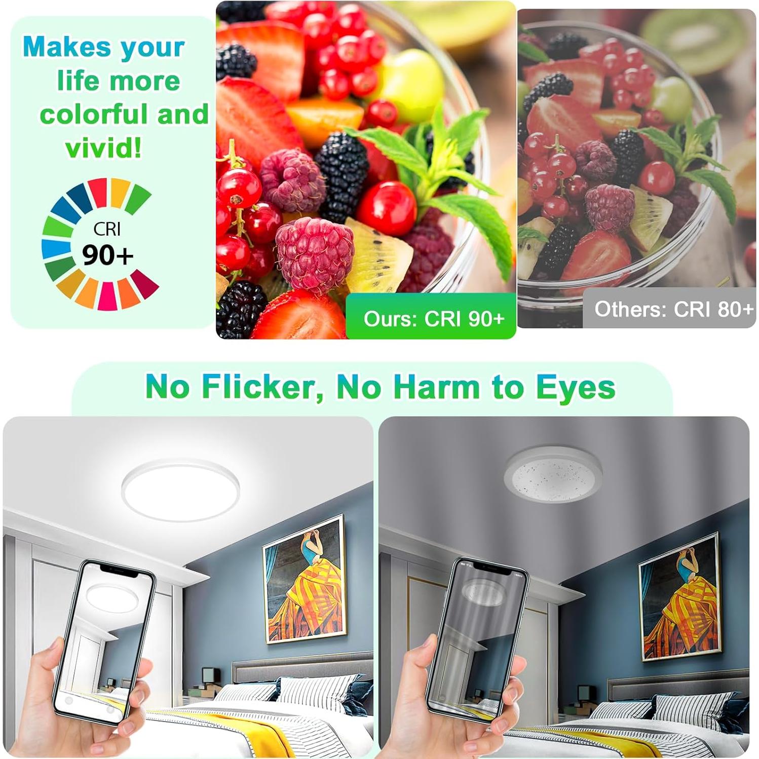 Luz de Techo Empotrada LED GoBright 30.48cm 24W 3200LM 5 Colores