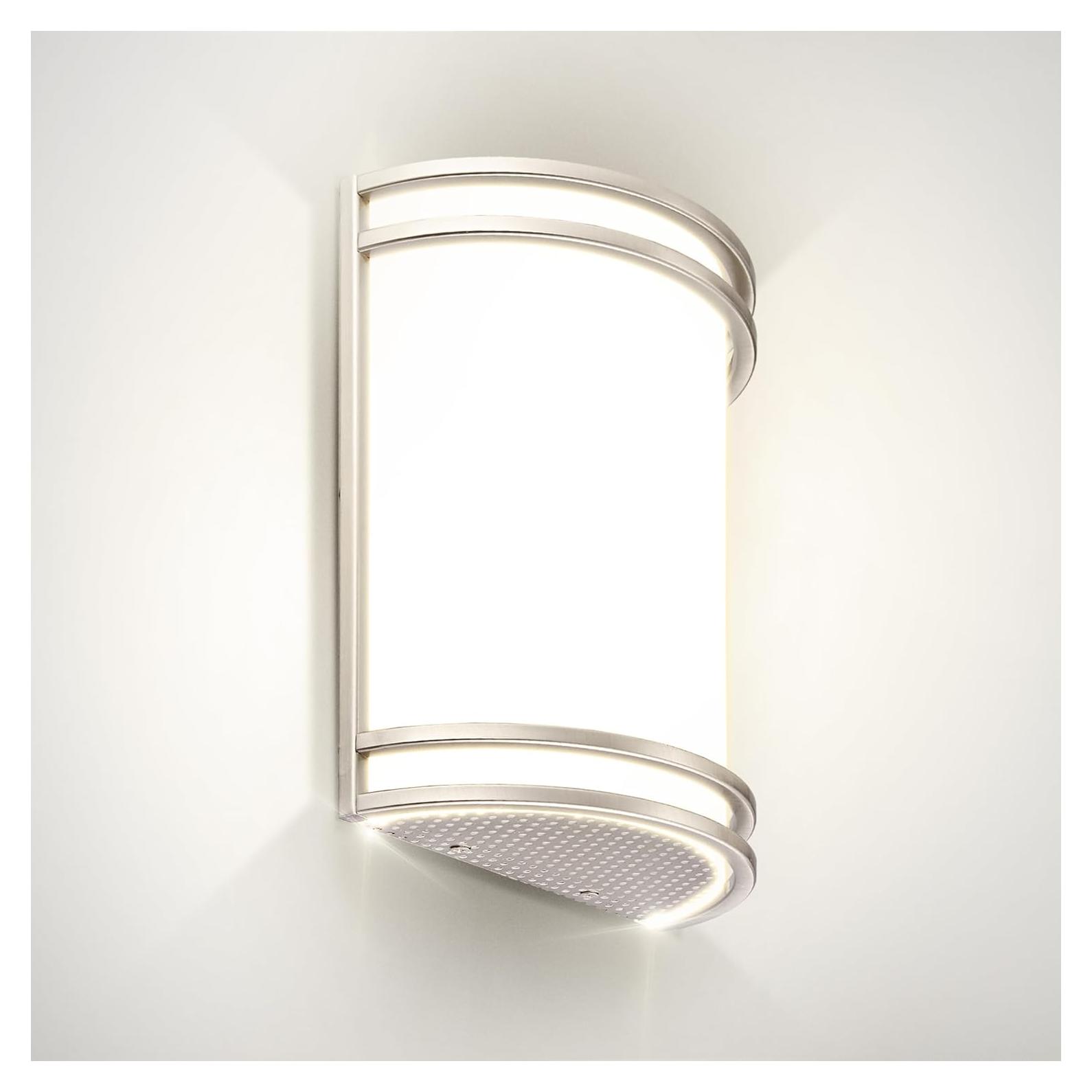 Lámpara de Pared LED ASD 10" Níquel Cepillado 3000K-5000K