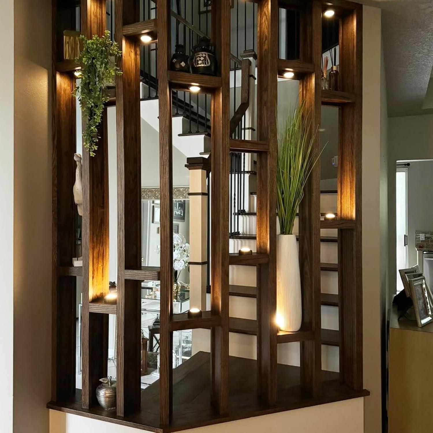 Luces LED Puck Yiliaw 3 Paquetes Control Remoto 16 Colores