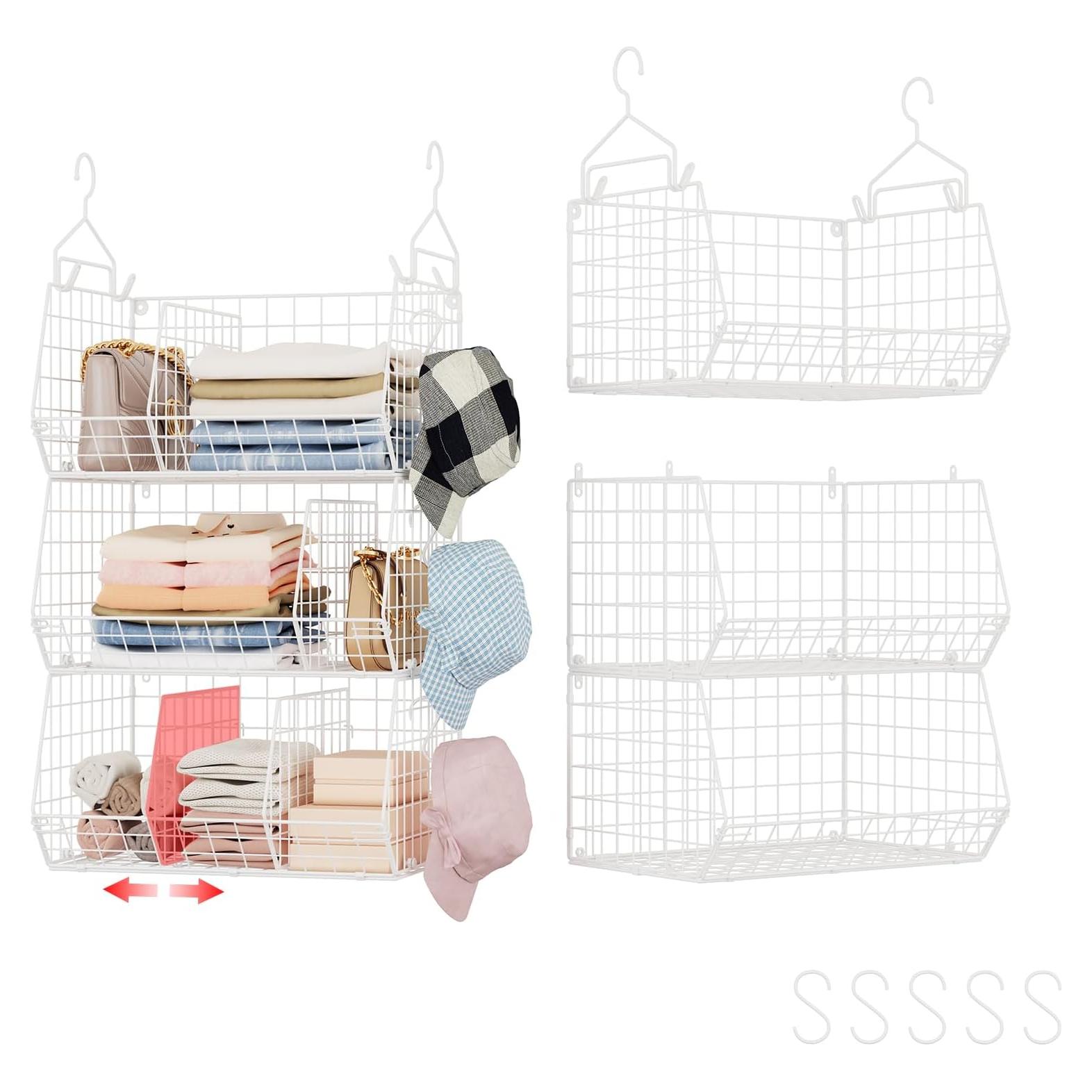 Estantes Colgantes Jautokerdar 3 Niveles Blanco 42x30 cm