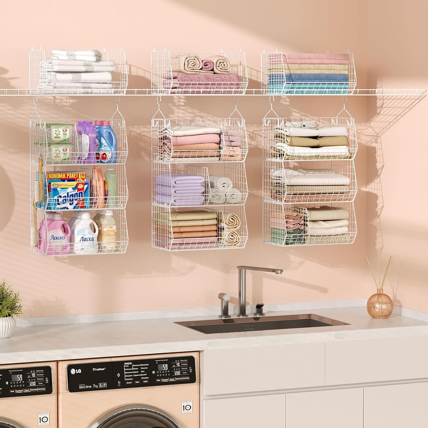 Estantes Colgantes Jautokerdar 3 Niveles Blanco 42x30 cm