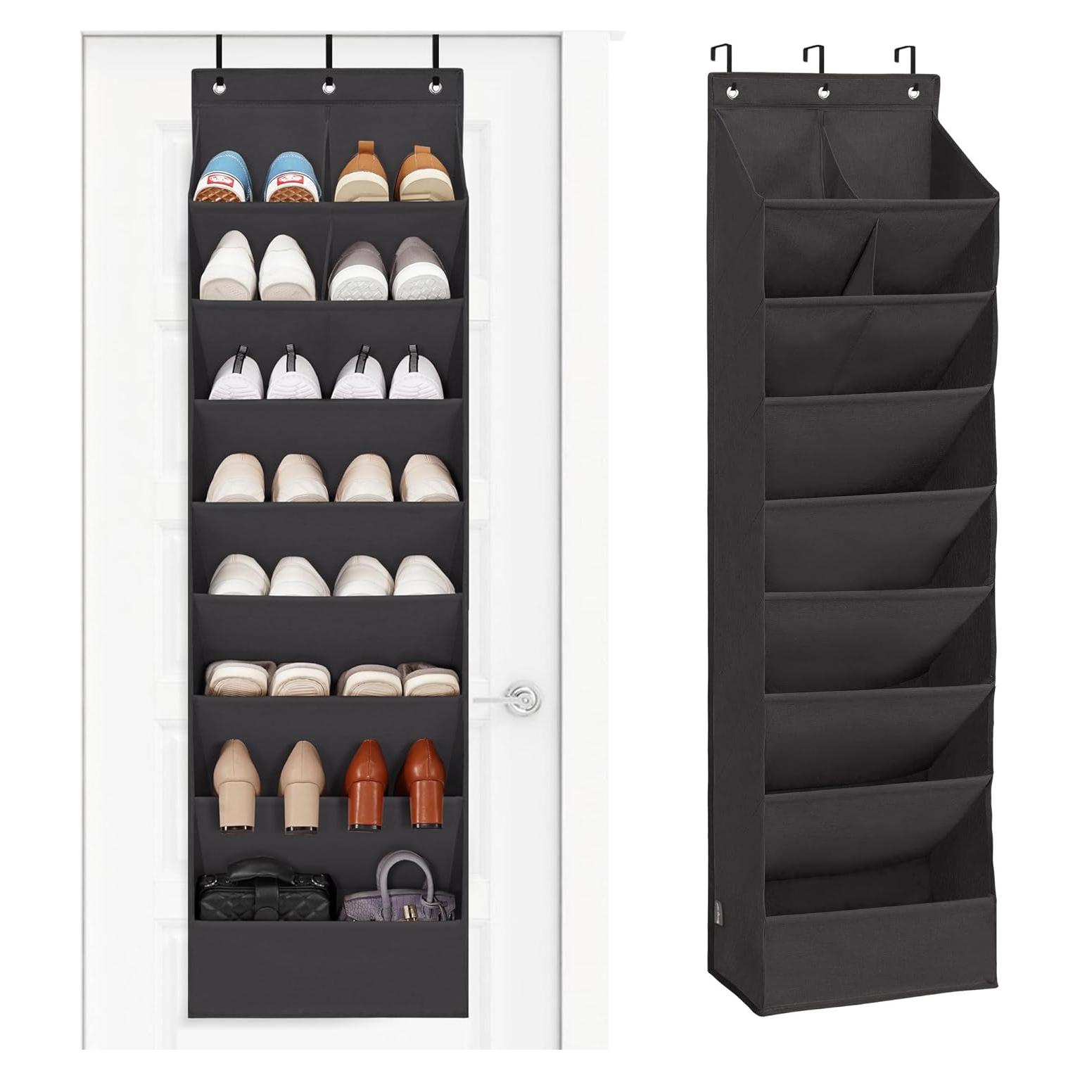 Organizador de Zapatos Colgante STORAGE MANIAC Negro 10 Bolsillos