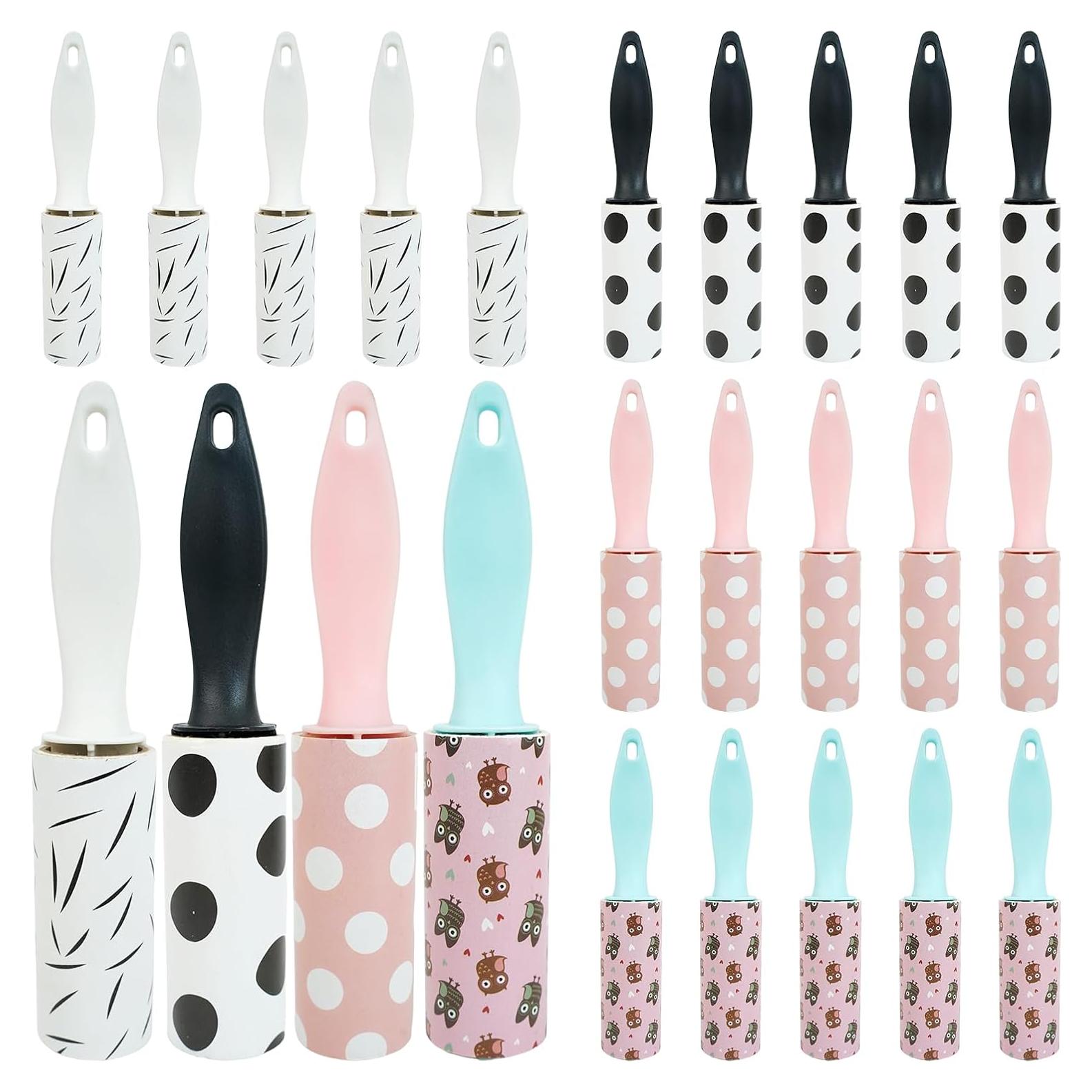 20 Rodillos Quitapelusas Mini Chanumetal para Viaje 15 cm