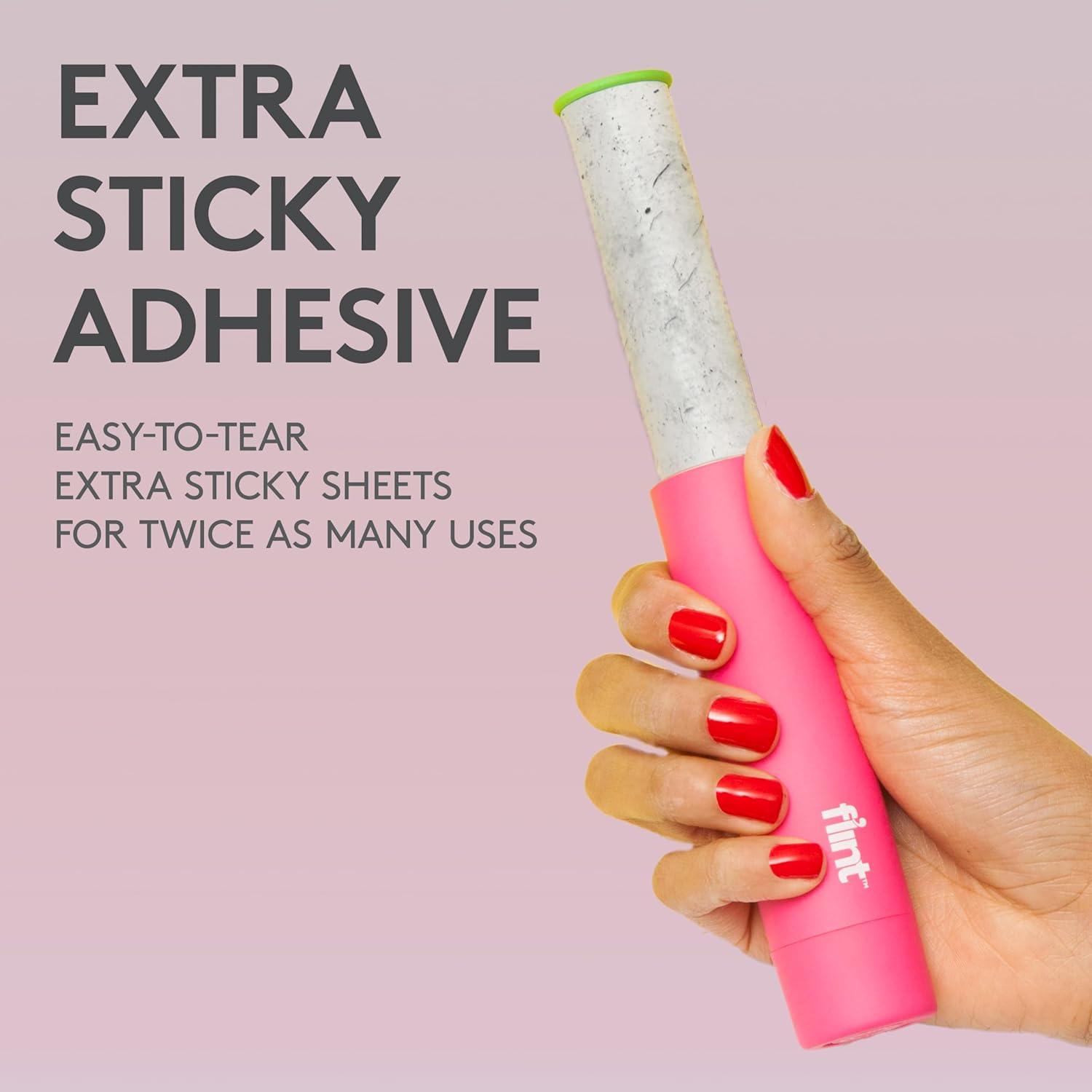 Recargas Rodillo Quitapelusas Flint Extra Pegajoso - 4 Piezas