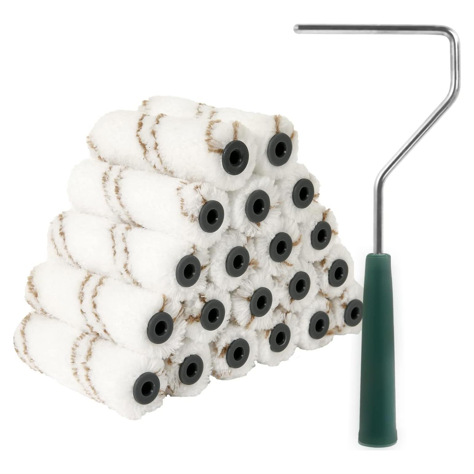 Fundas de Rodillo de Pintura Microfibra Mister Rui 4" - 20 Piezas