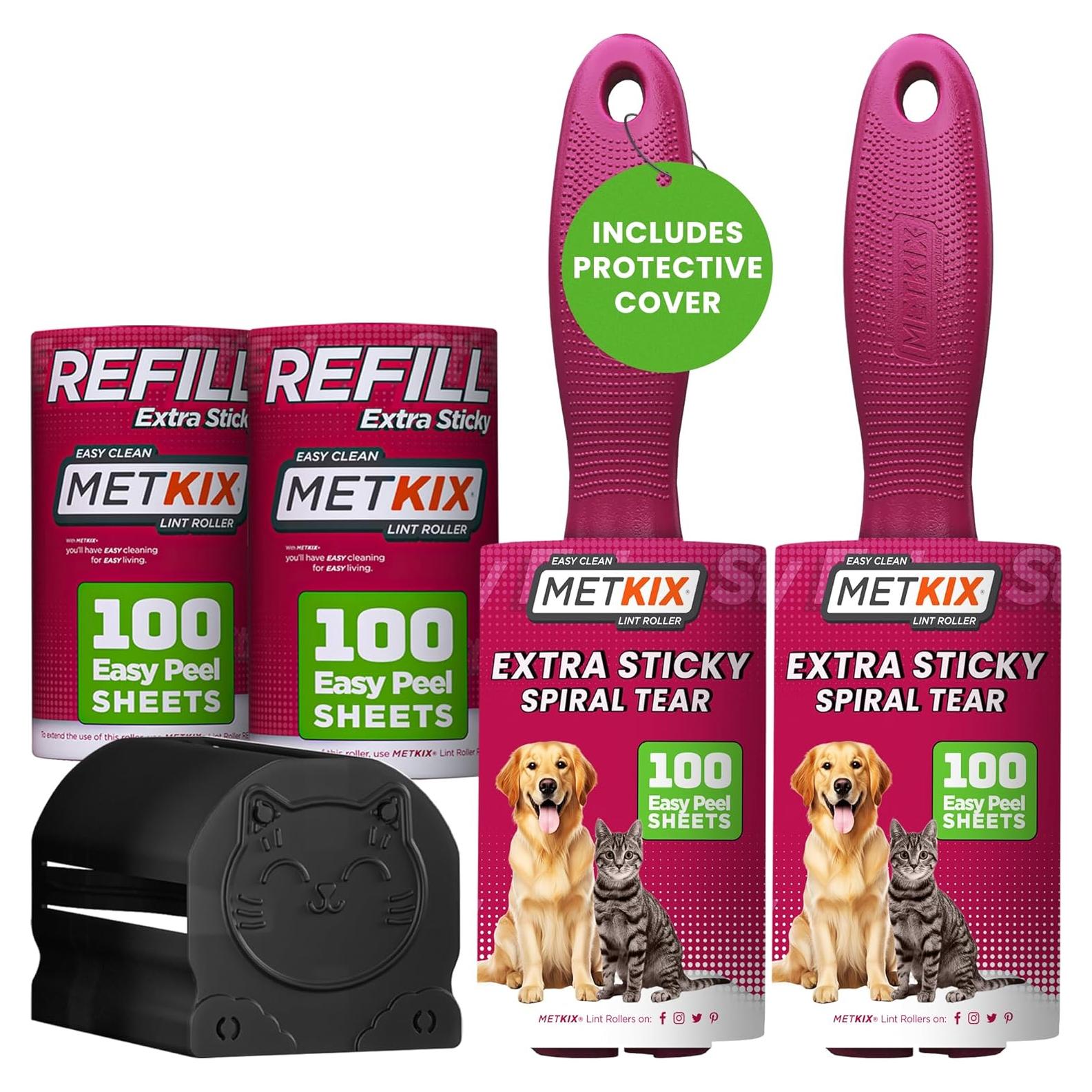 Rodillos de Pelusa Metkix 2 Rodillos + 2 Recargas 400 Hojas