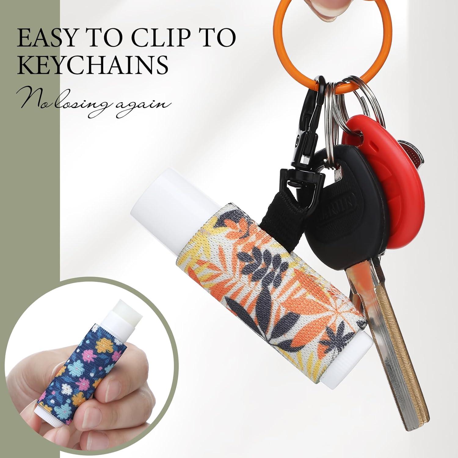 Sureio Soporte para Labial Llavero Clip 10 Piezas Estilo Vintage