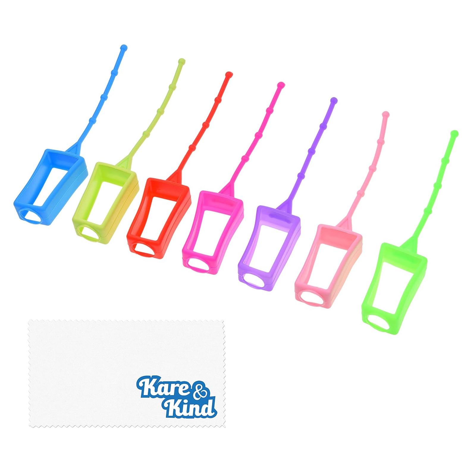 Kare & Kind 7 Fundas de Silicona para Botellas 30ML - Viajes