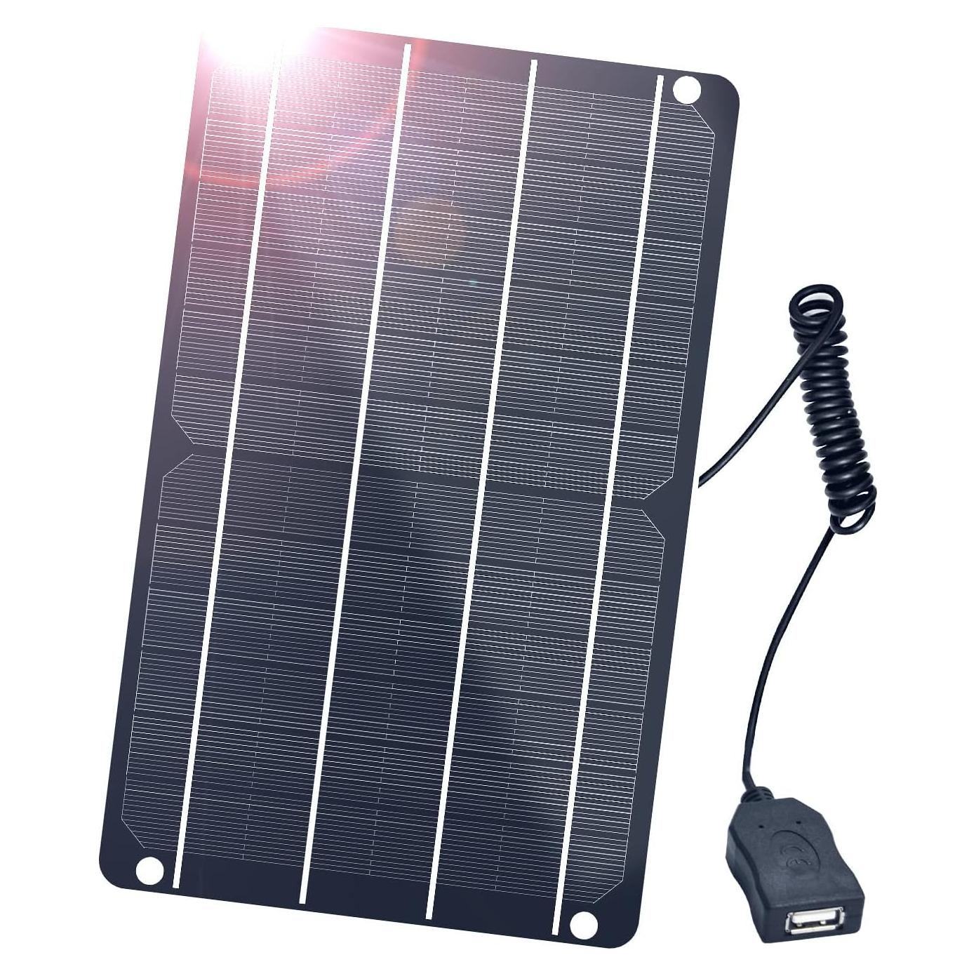 Panel Solar 6W FlexSolar USB Monocristalino IP67 27x17cm