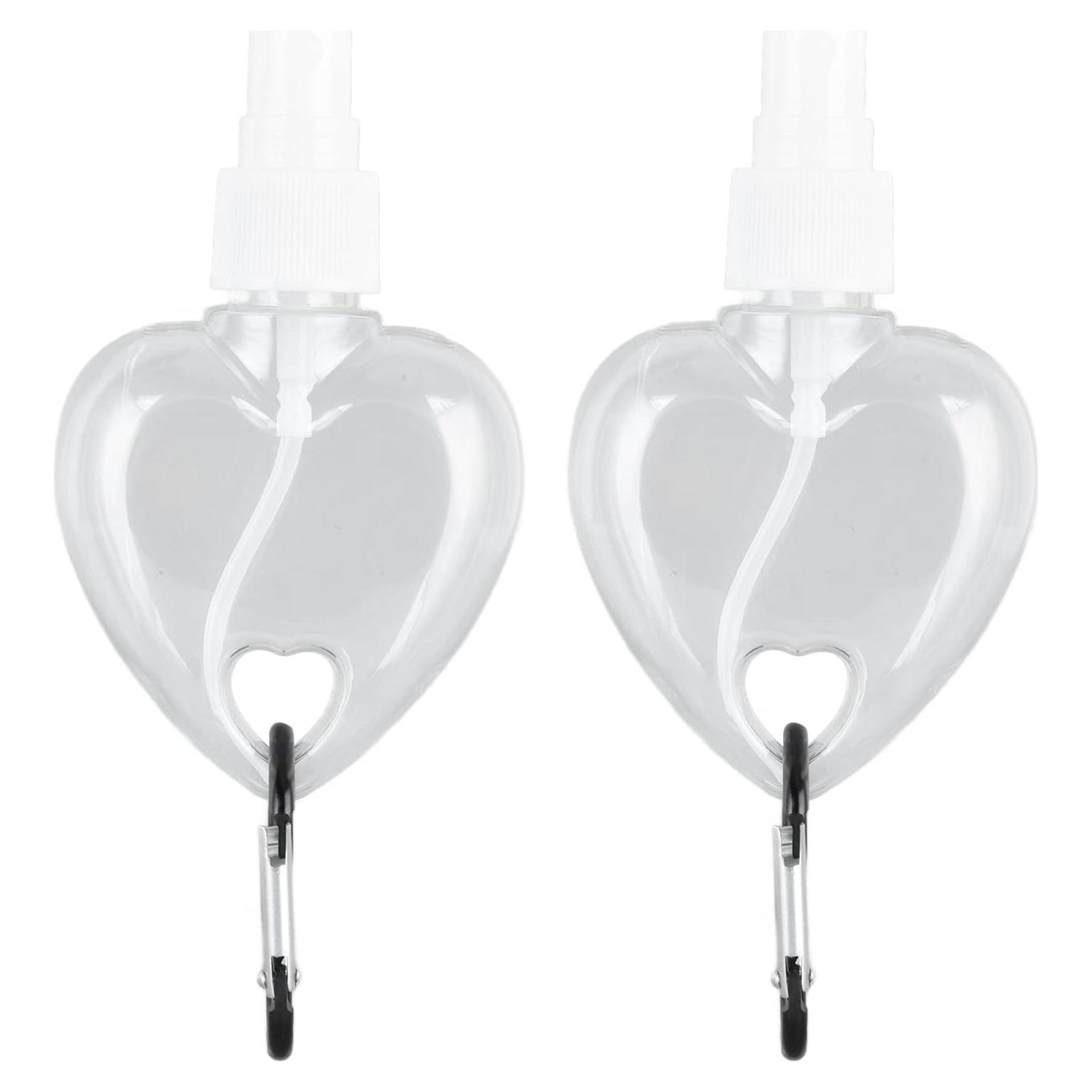 Botellas de Viaje QANYEGN 50ml Transparentes para Llaveros