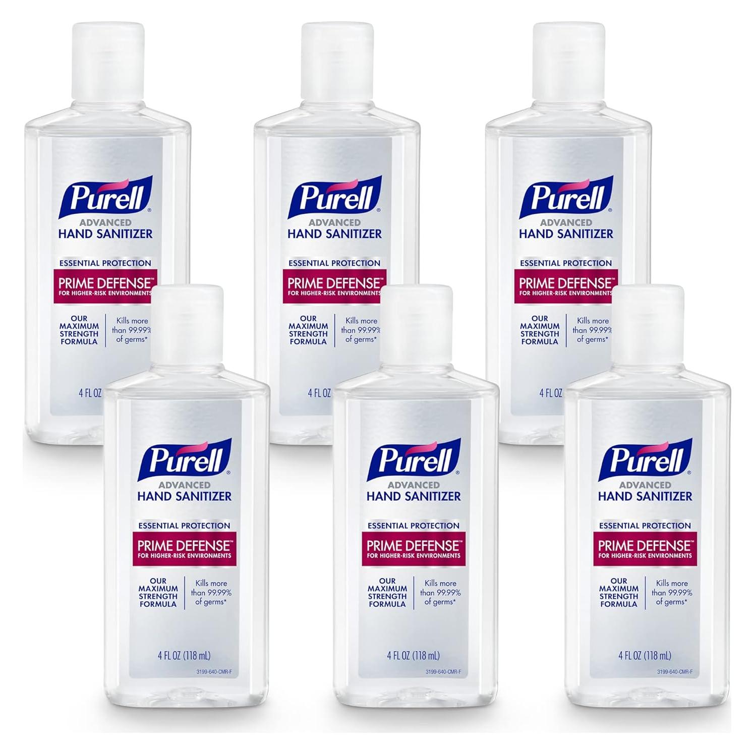 Desinfectante de Manos PURELL PRIME DEFENSE 118 ml x6 - 85% Alcohol