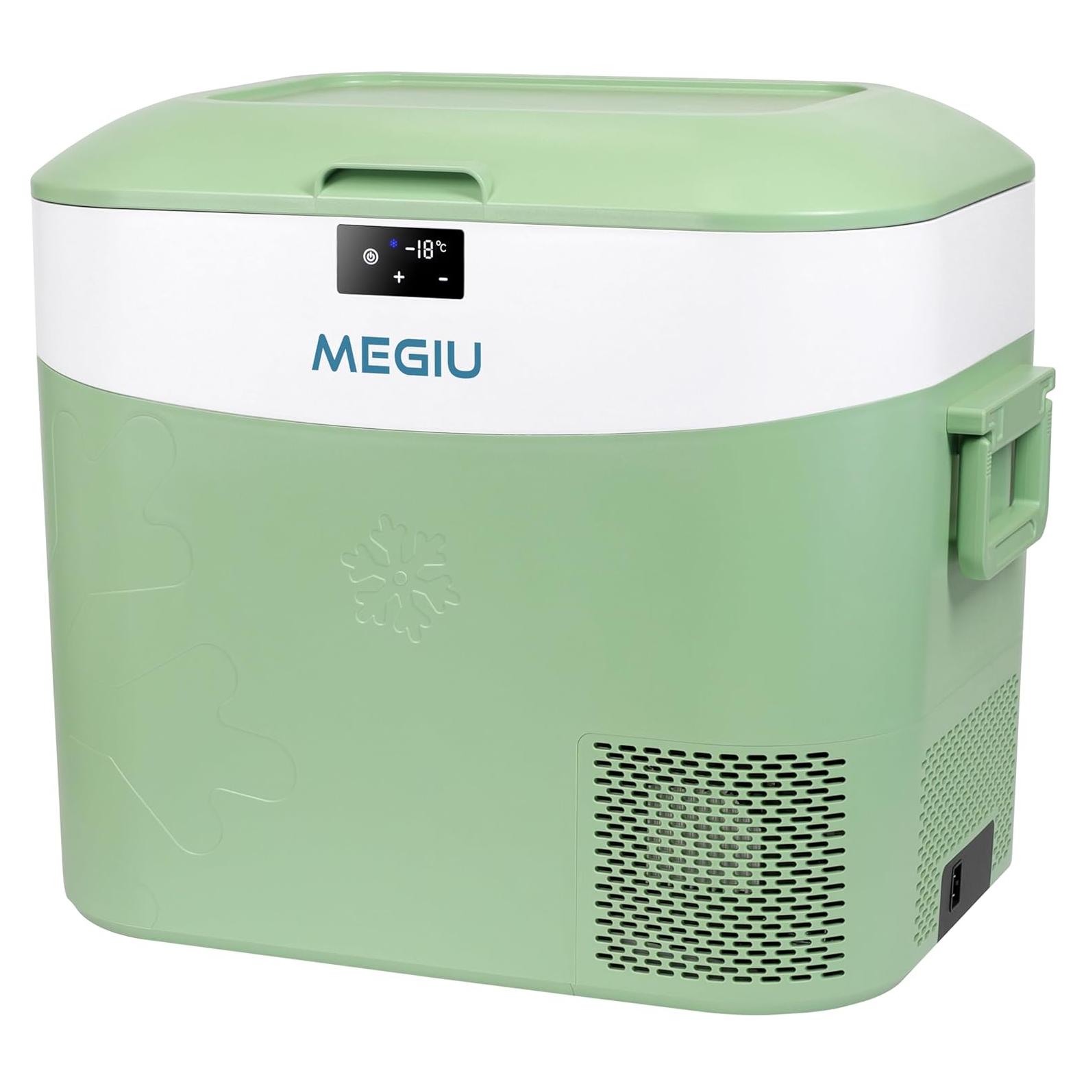 Refrigerador Portátil MEGIU 12V 23L Congelador Verde