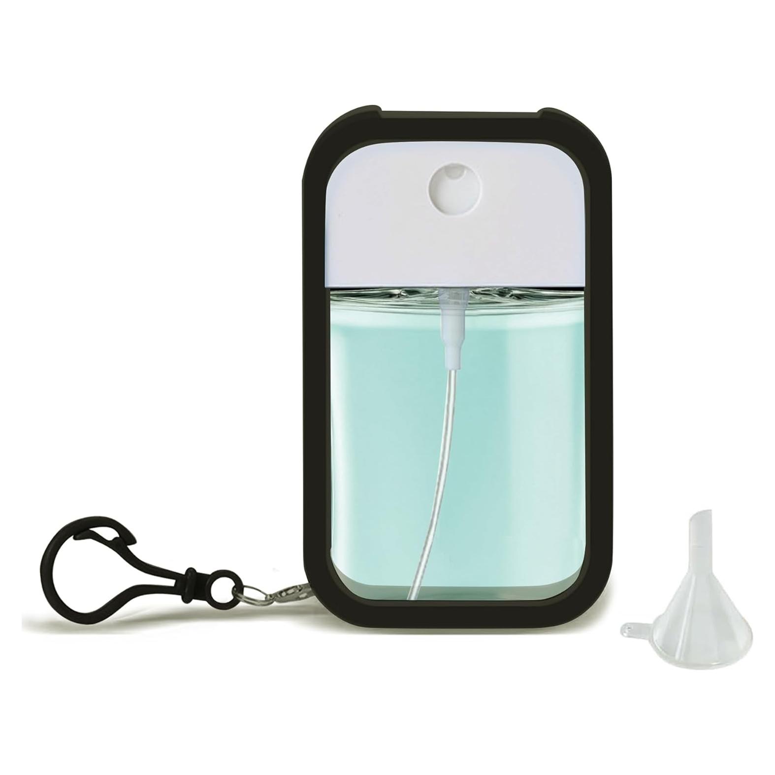 Mini Botella Rellenable Zuhose 30ml con Funda Silicona Negra